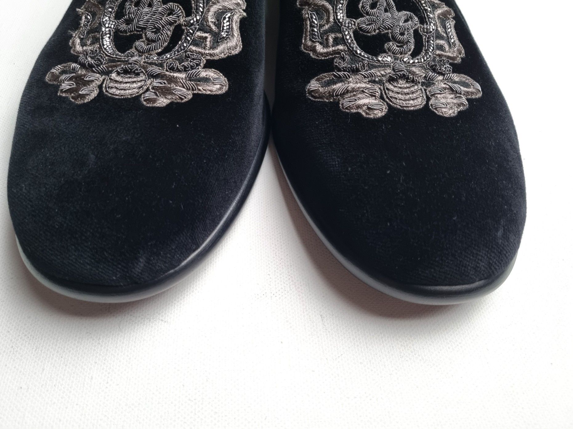 Dolce & Gabbana Dolce & Gabbana Velvet Slippers Size EU 45 Size US 12 / EU 45 - 13 Thumbnail