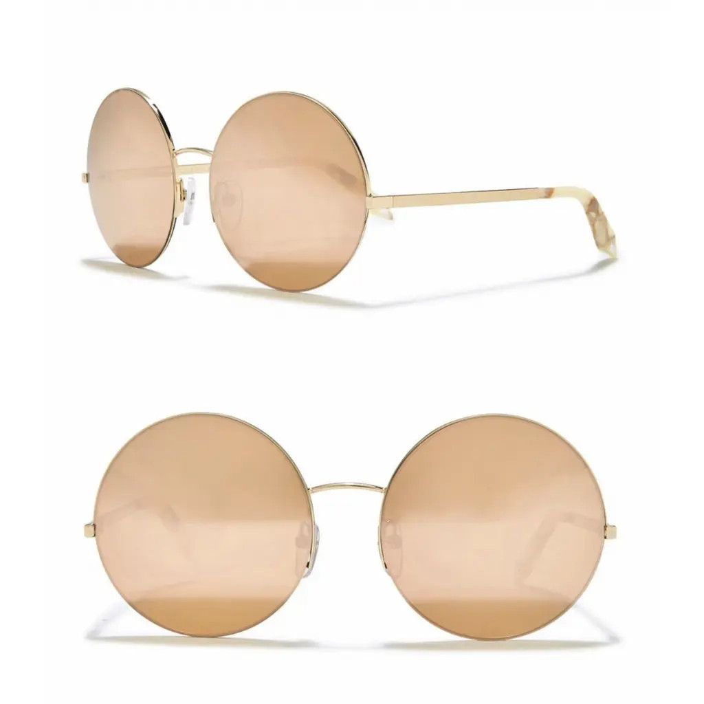 Victoria Beckham Victoria Beckham Supra Round Sunglasses Rose Gold Size ONE SIZE - 6 Thumbnail