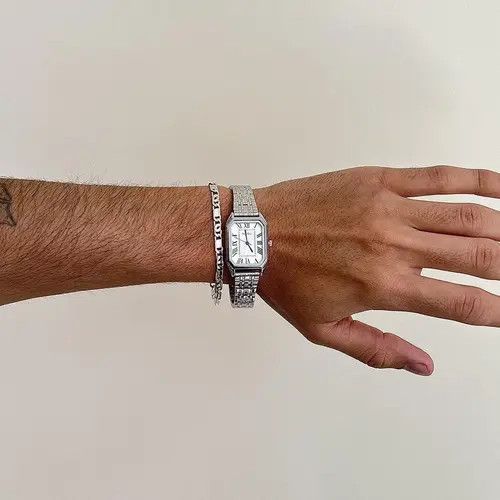 VIBE 2000s vintage dope rectangle stainless steel quartz watch Size ONE SIZE - 8 Thumbnail