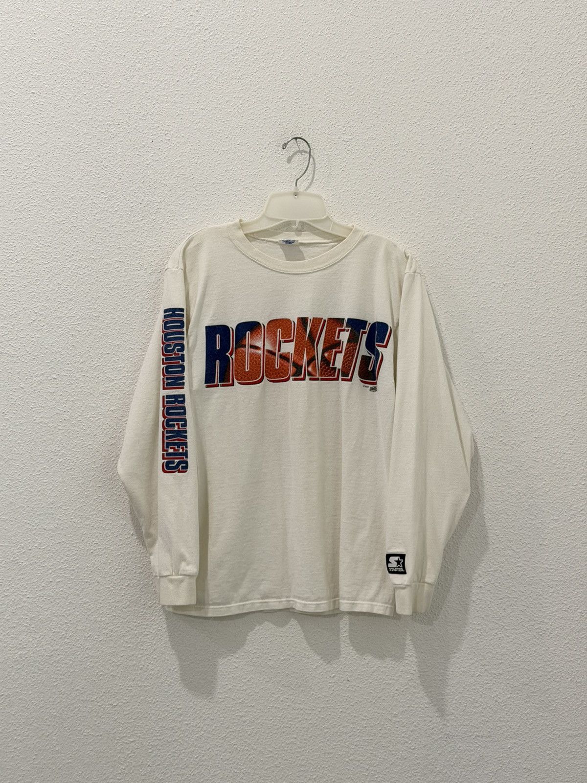 Starter Vintage 90s Houston Rockets Starter L/S Tee Small USA Made Size US S / EU 44-46 / 1 - 2 Thumbnail