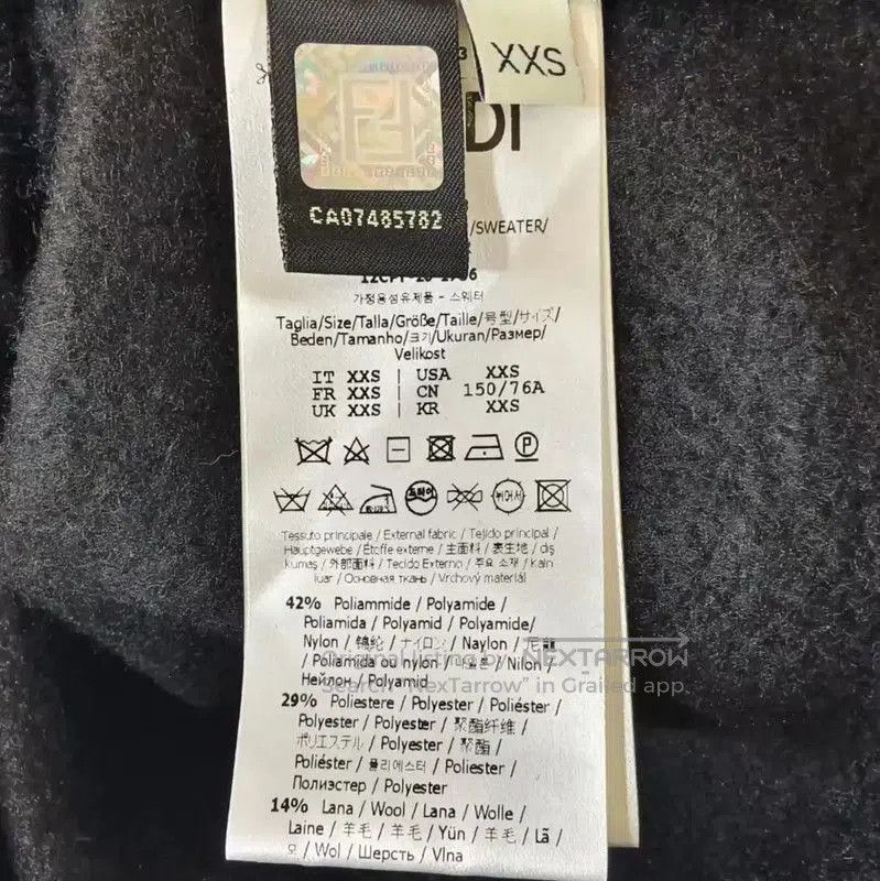 Fendi Fendi Black Wool Men's Hoodie . Size US XXS / EU 40 - 5 Thumbnail