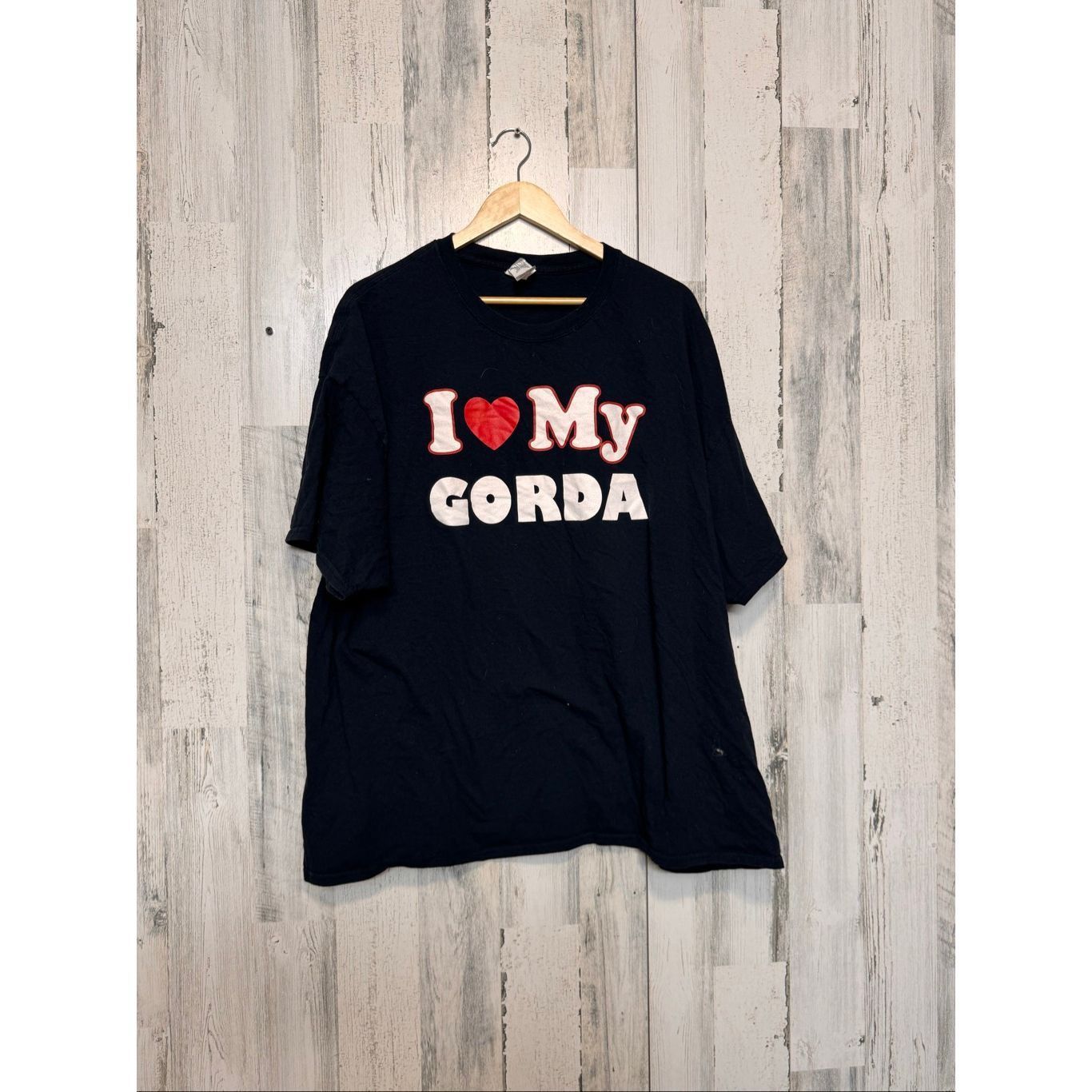 Other Men’s Black Graphic T-Shirt “I ❤️ My Gorda” Funny Statement Tee 3XL Cotton NWT Size US XXL / EU 58 / 5 - 1 Thumbnail