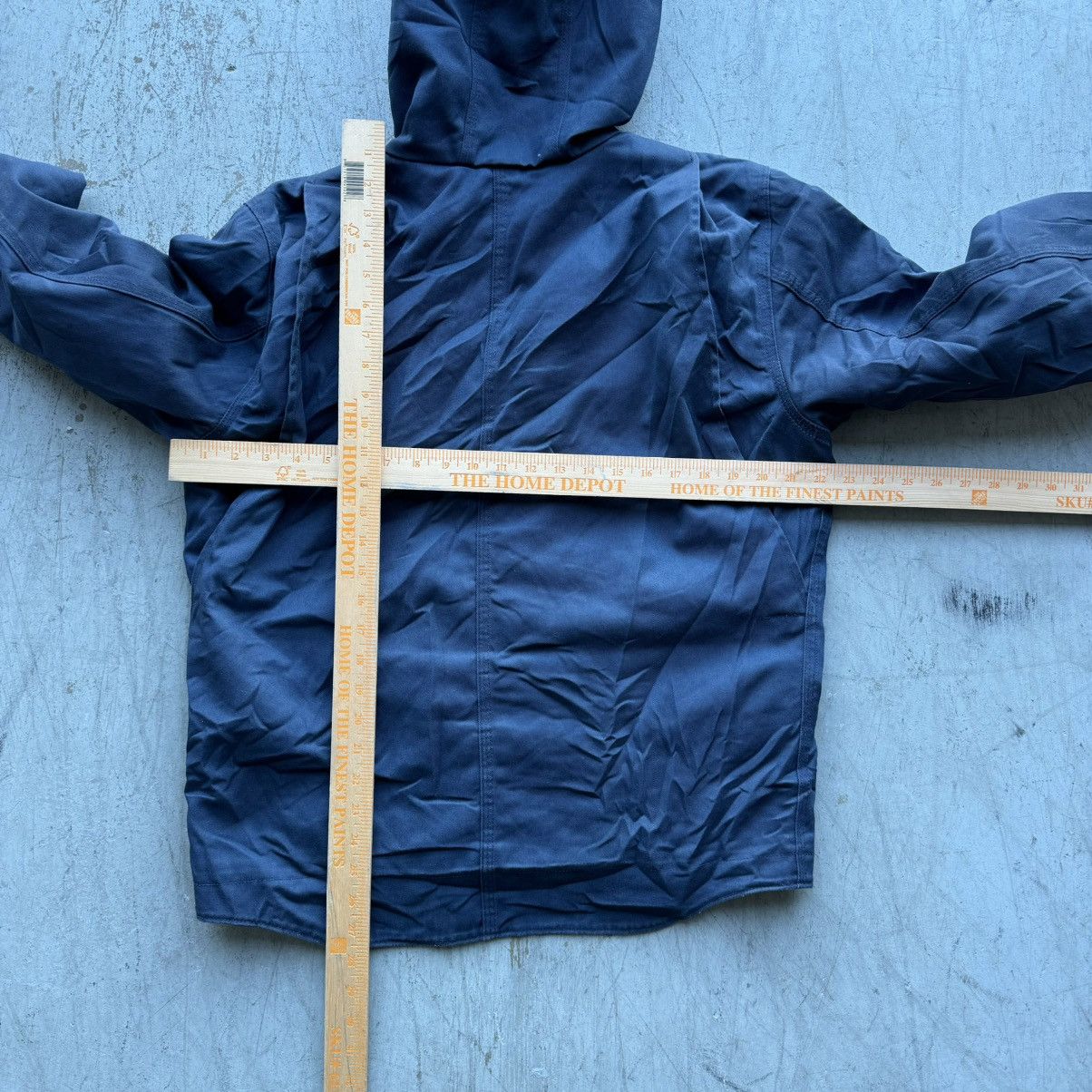 Carhartt × Vintage Crazy Vintage FADED Carhartt Navy Faded Hooded Jacket Size US M / EU 48-50 / 2 - 5 Thumbnail