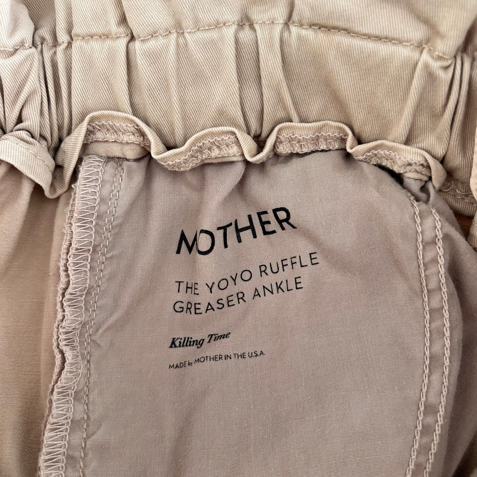MOTHER MOTHER Tan The Yo-yo Greaser Ankle Pants Sz 24 Size 24" / US 00 / IT 34 - 8 Thumbnail