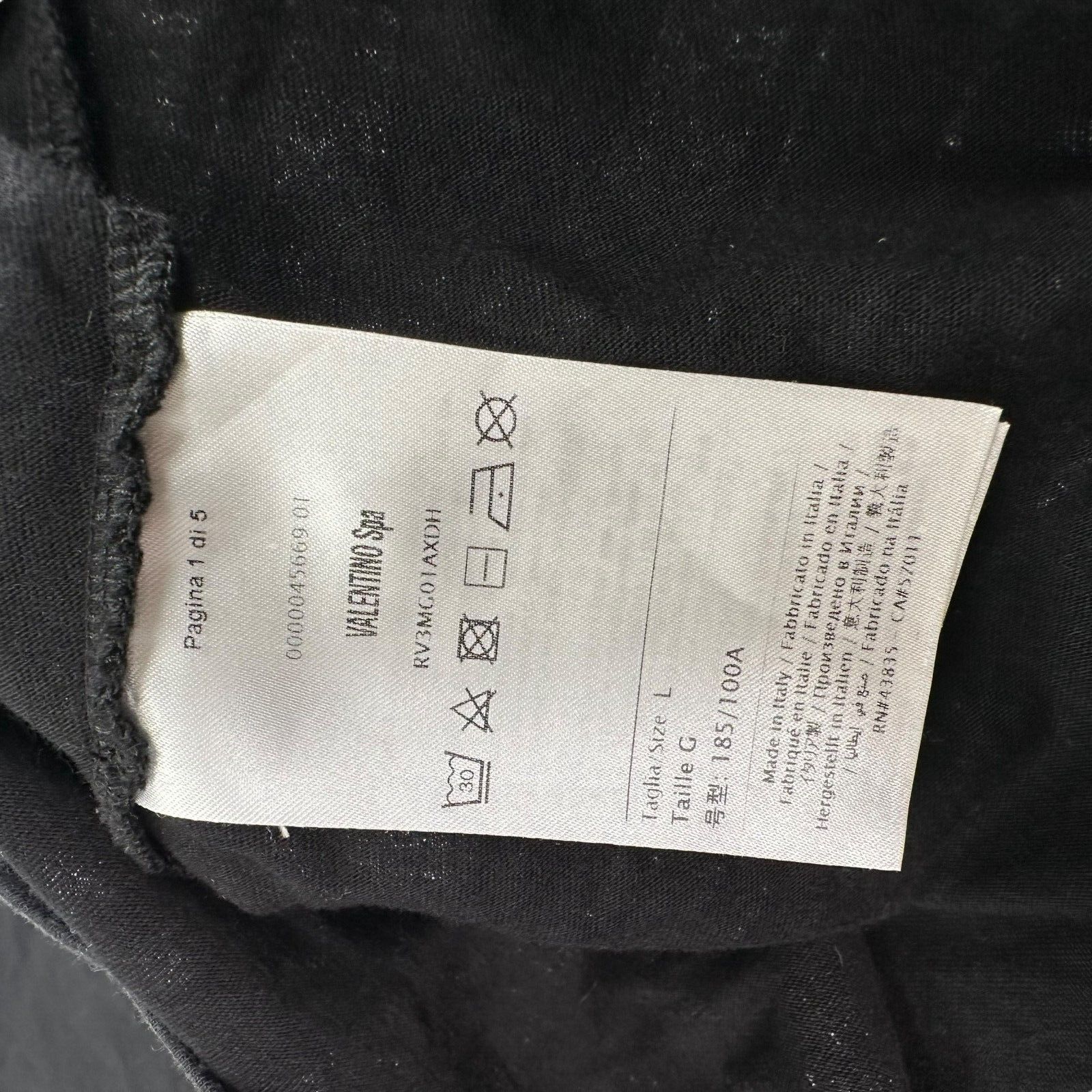 Valentino Valentino Size L T-shirt Black Skyscraper Graphic Logo Tee Size US L / EU 52-54 / 3 - 5 Thumbnail