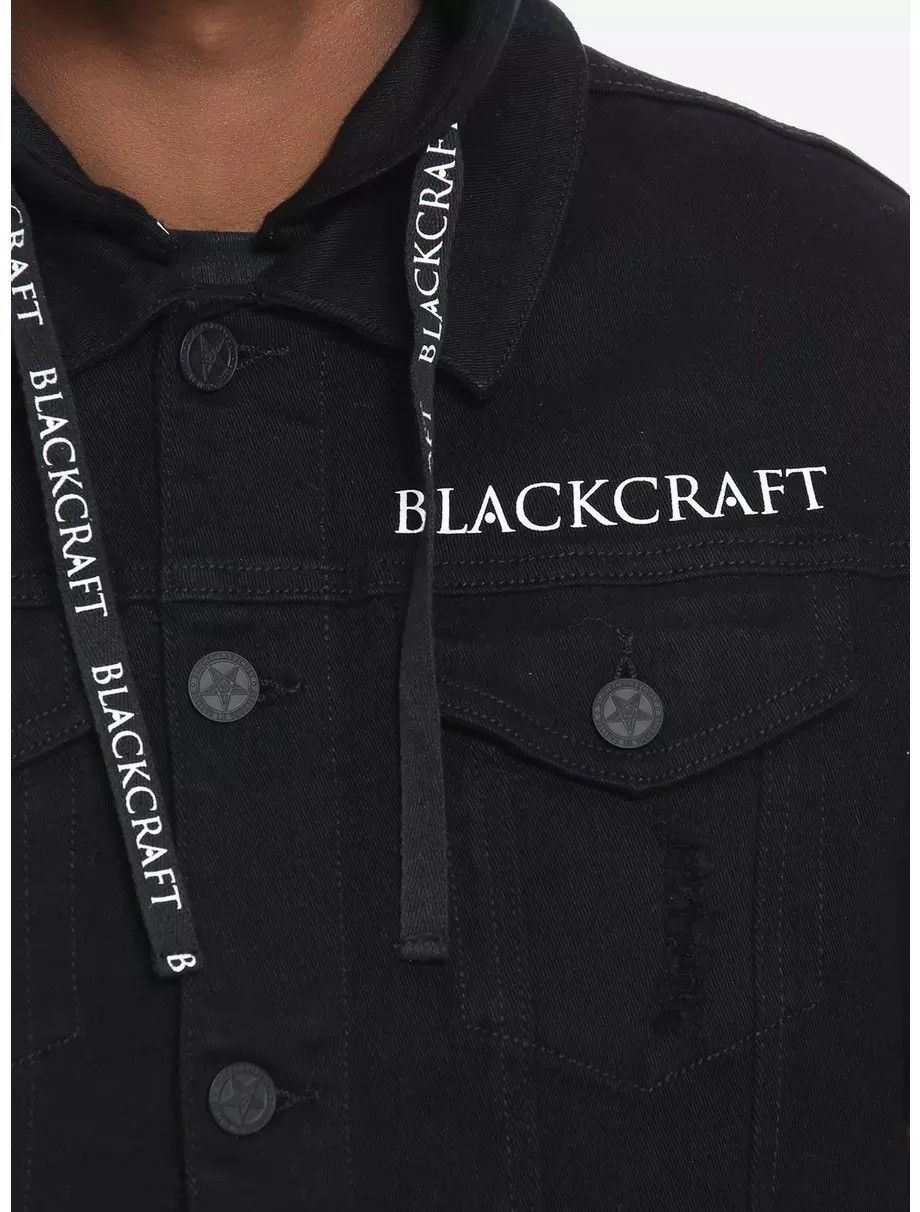 If Six Was Nine BlackCraft Hooded Denim Vest Size US M / EU 48-50 / 2 - 24 Thumbnail