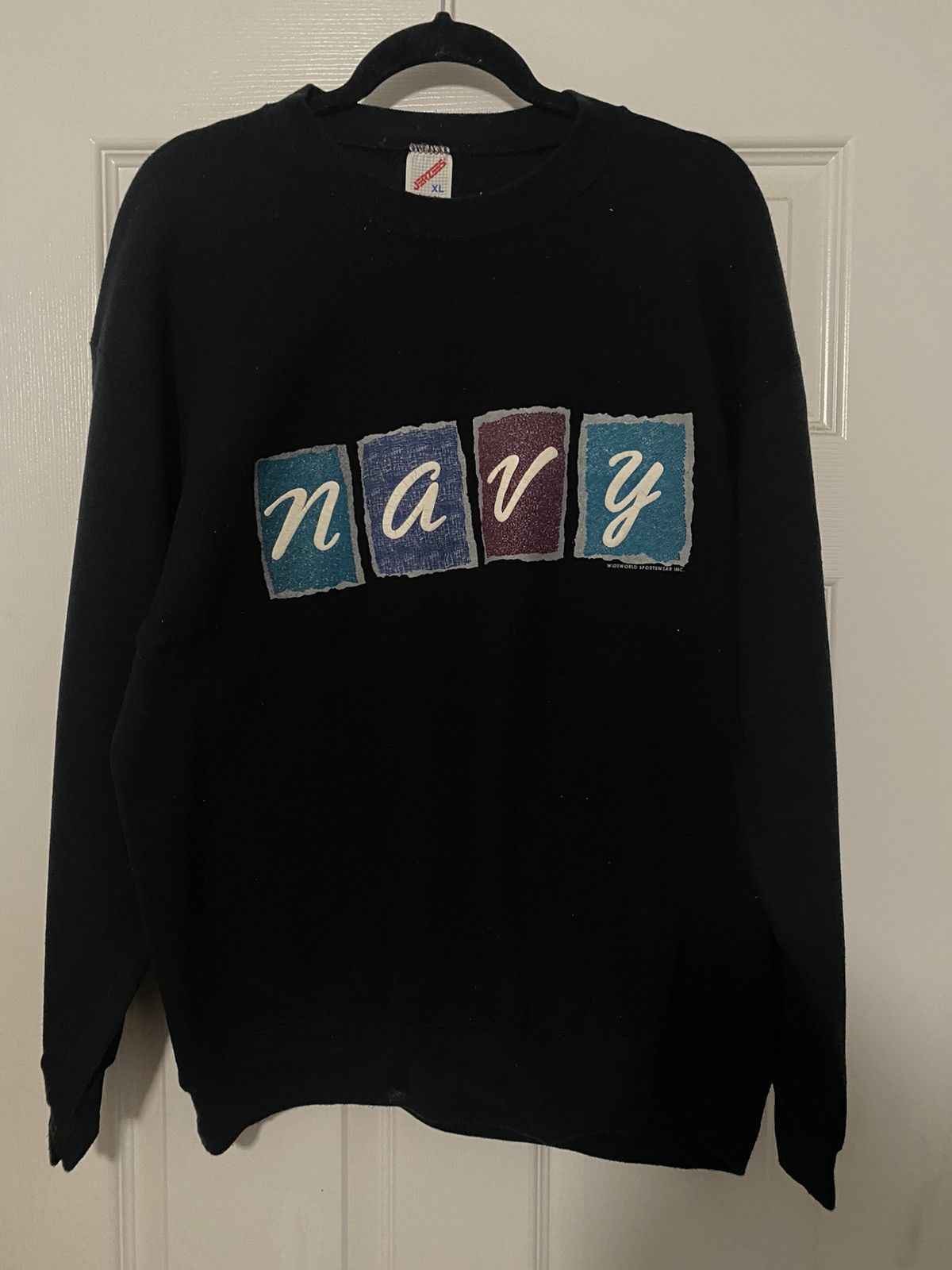 Jerzees × Naval Clothing Factory × Vintage Vintage Navy Crewneck Size US XL / EU 56 / 4 - 1 Thumbnail