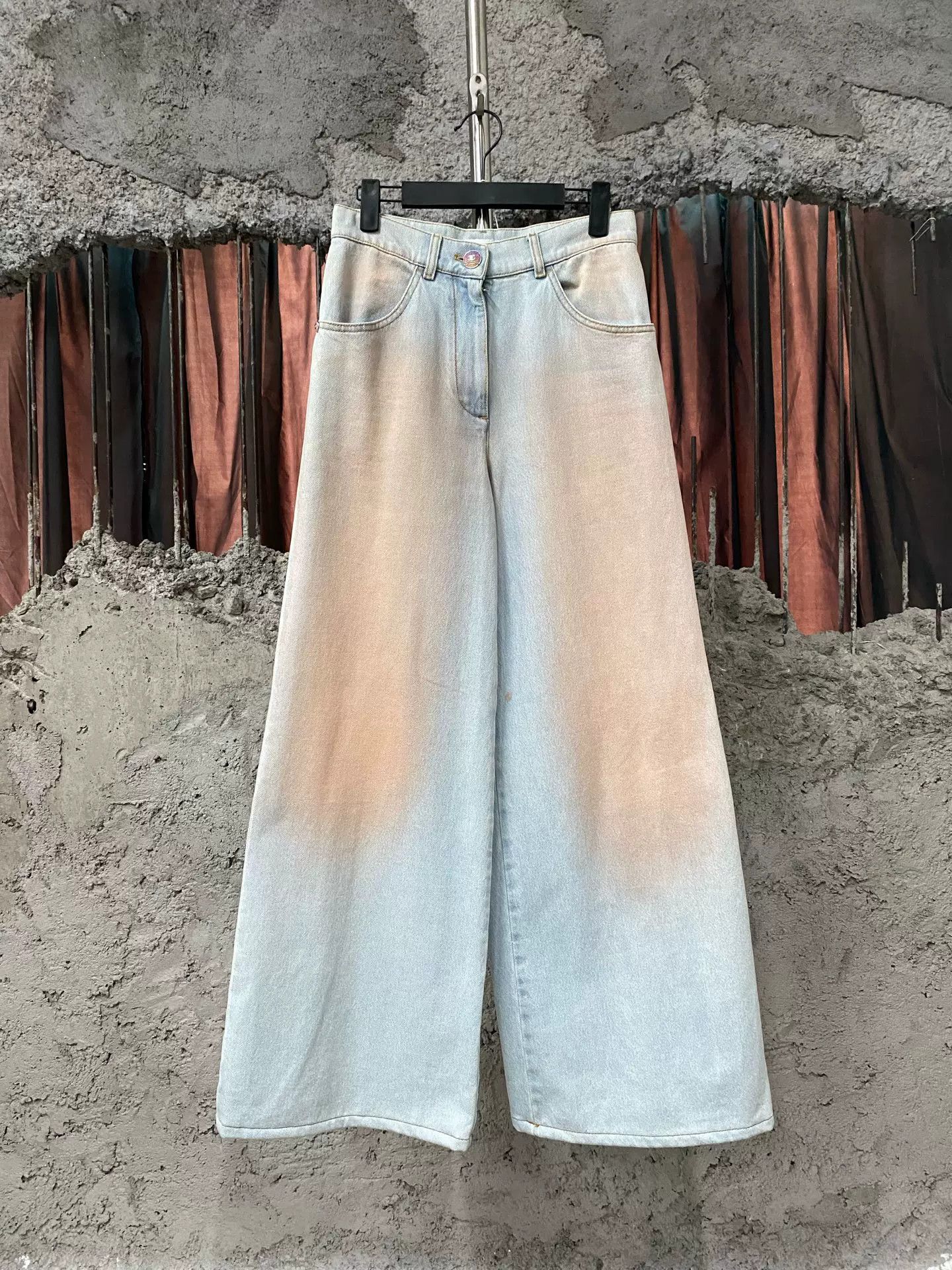 Chanel Chanel Orange Gradient Wide-Leg Jeans Size US 34 / EU 50 - 1 Thumbnail