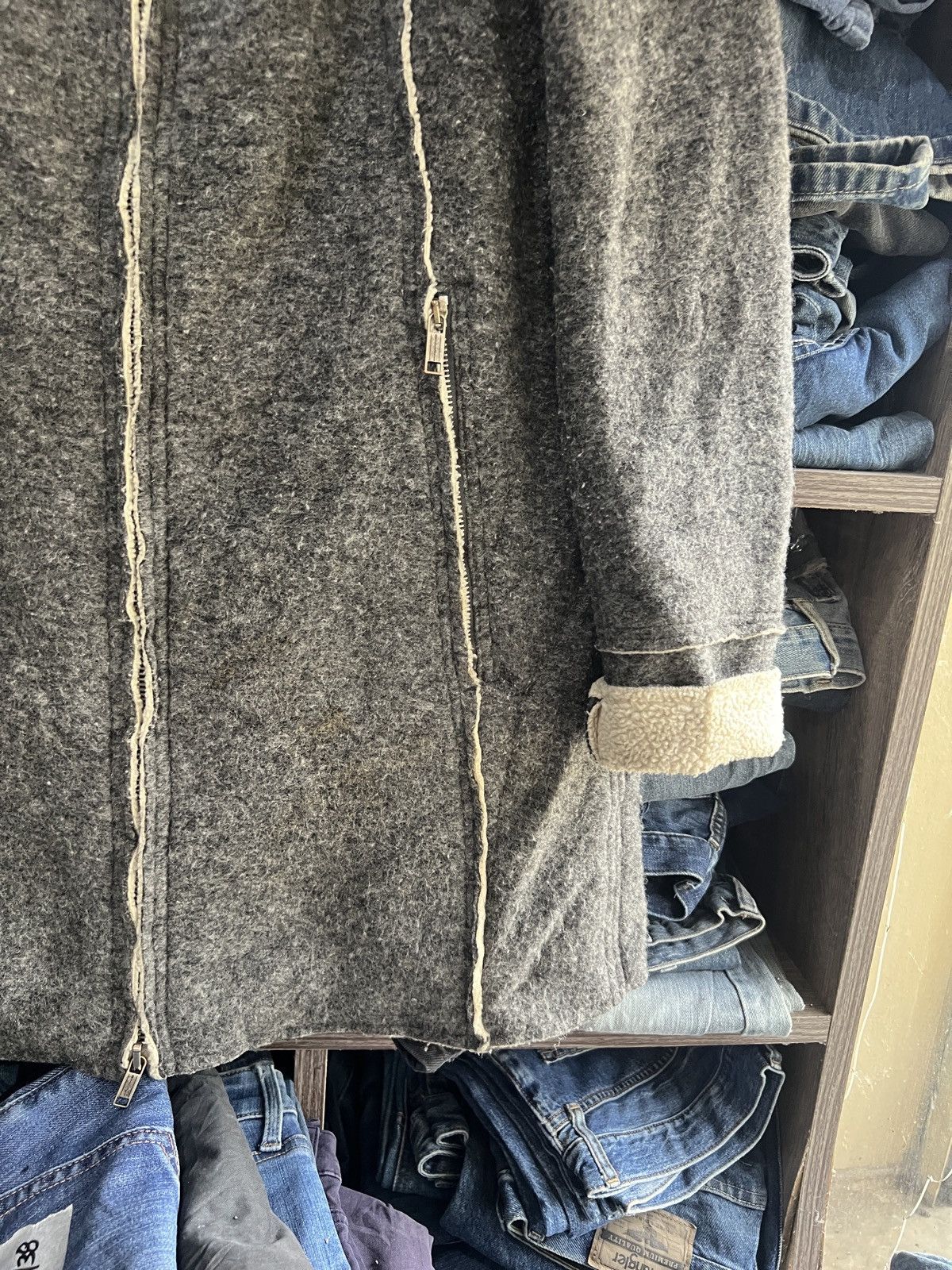 Diesel 🔥Vintage Diesel Deep Pile Sherpa Zipper Jacket Size S / US 4 / IT 40 - 8 Thumbnail