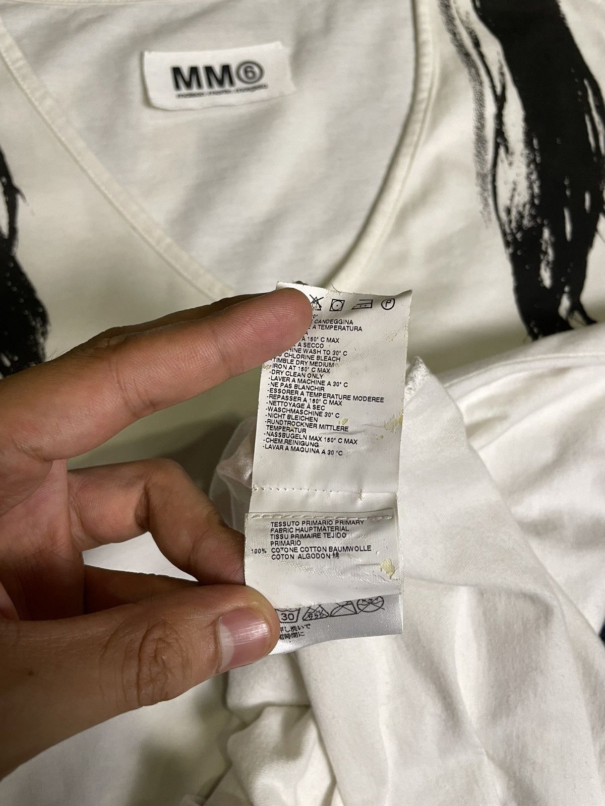 Maison Margiela MM6 Maison Margiela Longhair Tee Size US M / EU 48-50 / 2 - 11 Thumbnail