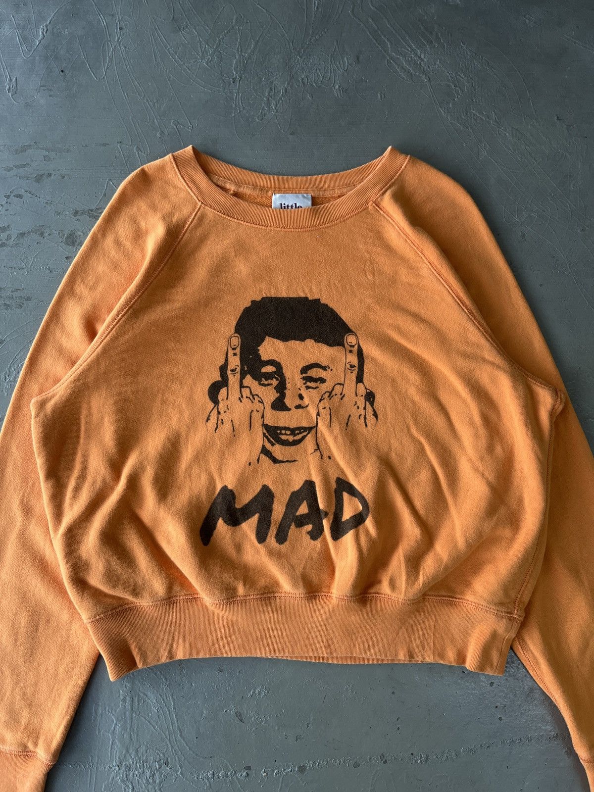 Vintage MAD Magazine Alfred E. Neuman Middle Finger Boxy Crewneck Size US M / EU 48-50 / 2 - 2 Thumbnail