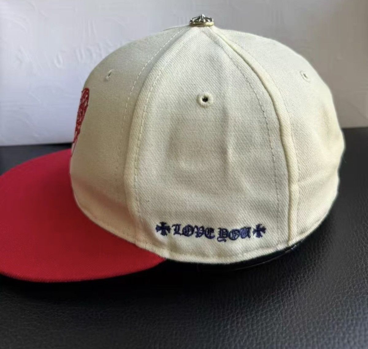 Chrome Hearts Chrome Hearts Two-Tone Red & White Baseball Cap Size ONE SIZE - 2 Thumbnail