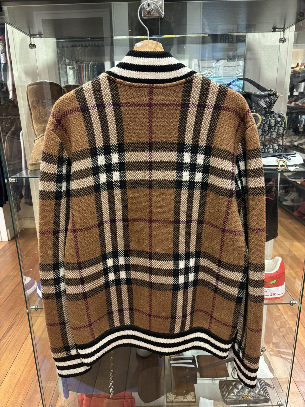 Burberry Burberry Knit Zip Up Plaid Sweater Size US S / EU 44-46 / 1 - 2 Thumbnail