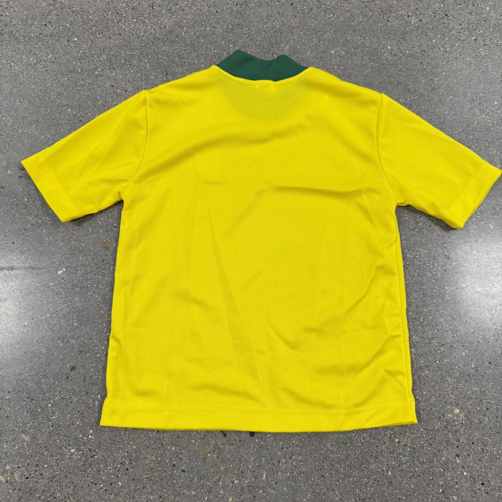 Nike Vtg Y2K Kids Nike Brasil National Soccer Jersey World Cup Size ONE SIZE - 5 Thumbnail