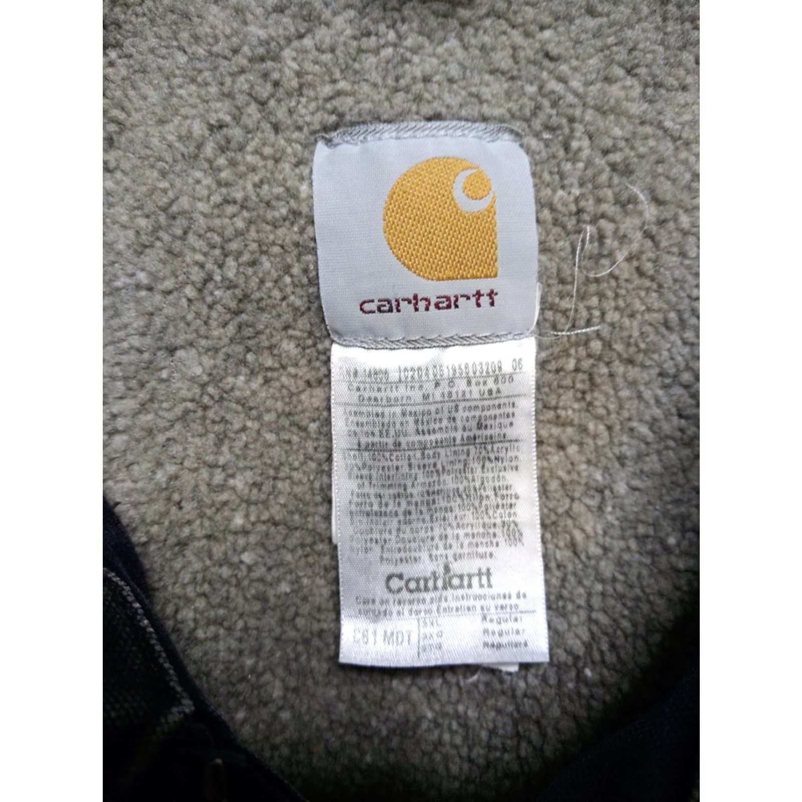 Carhartt VTG Carhartt Ridge Coat Sandstone Lined Navy Blue 3XL Jacket C61 MDT Winter Workwear Mens Size US XXL / EU 58 / 5 - 6 Thumbnail