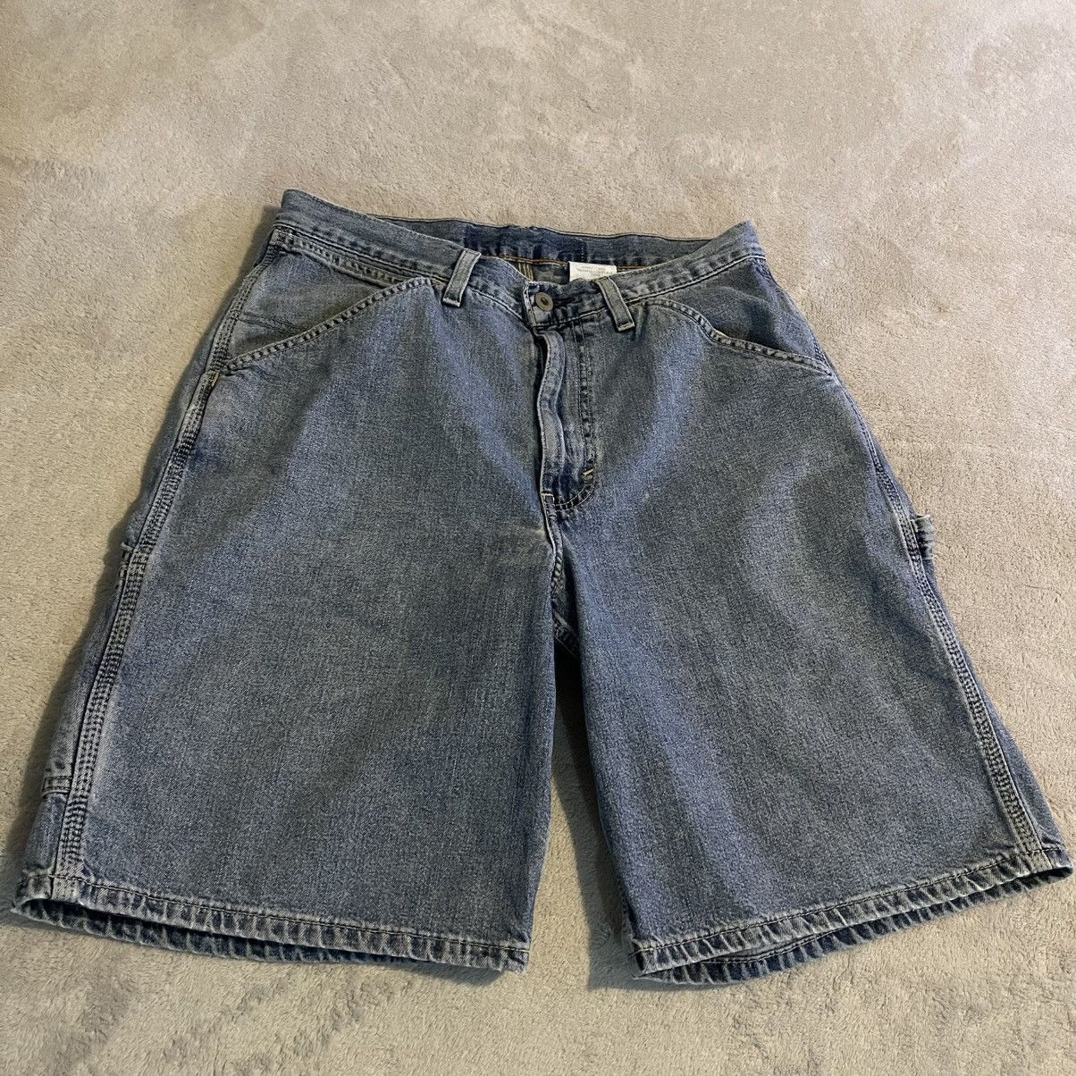 Other Vintage 90s Carpenter Denim Shorts Mens 31 Blue Medium Wash Size US 32 / EU 48 - 1 Thumbnail