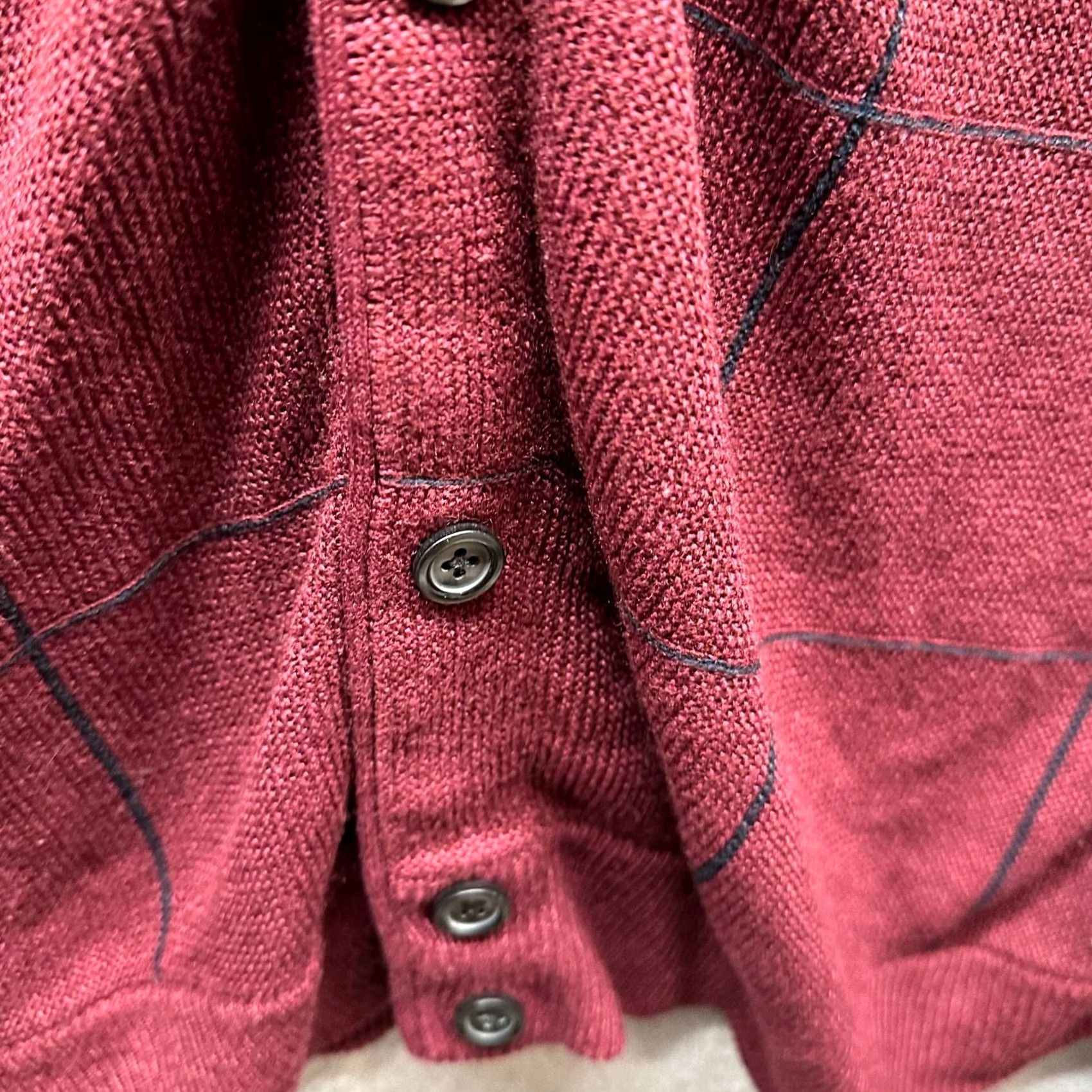 Logo 7 VINTAGE Cypress Links Cardigan Sweater Mens Large Red Knit 80s Golf Logo Size US L / EU 52-54 / 3 - 5 Thumbnail