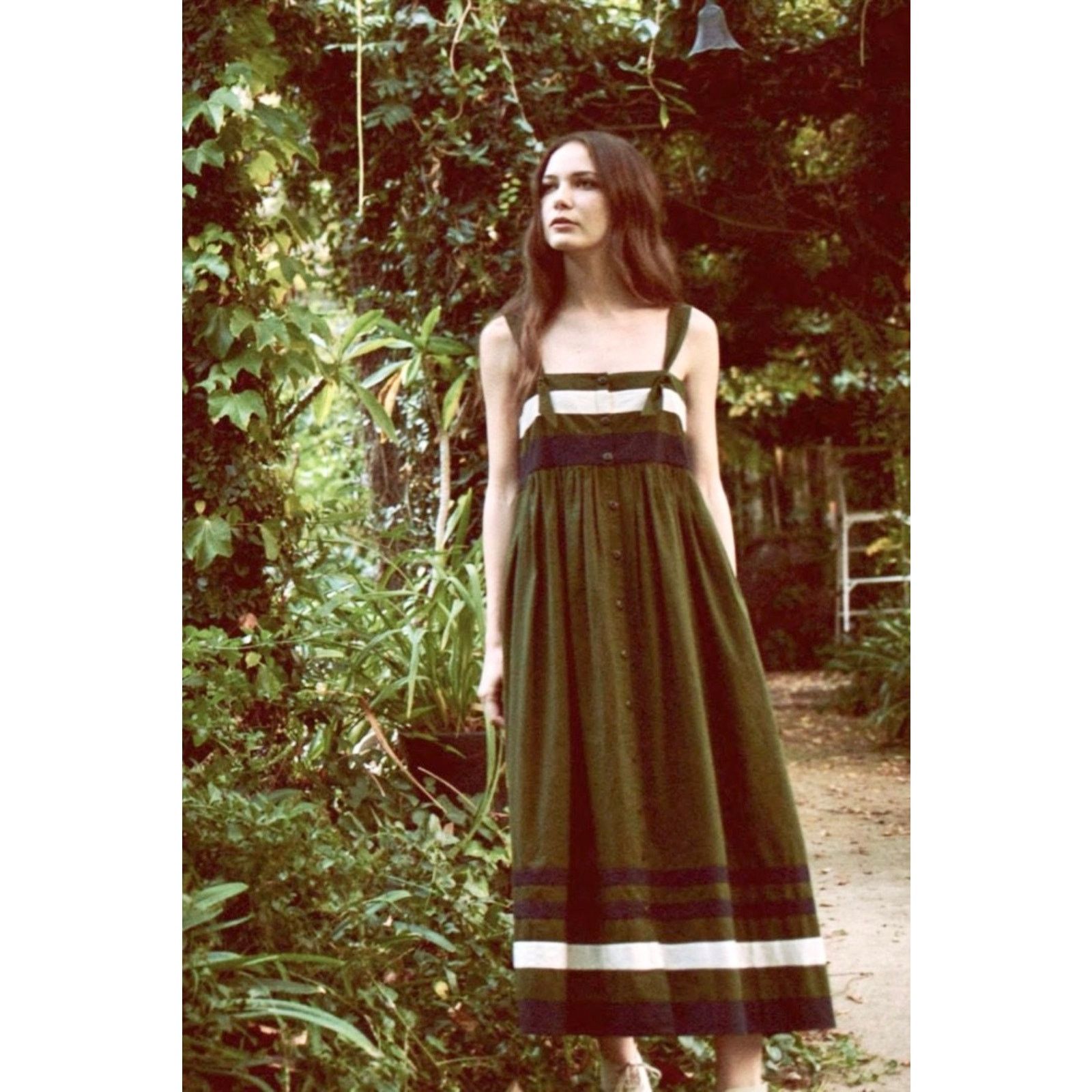 THE GREAT The Great. Horizon Dress in Army size M $295 Size M / US 6-8 / IT 42-44 - 1 Thumbnail