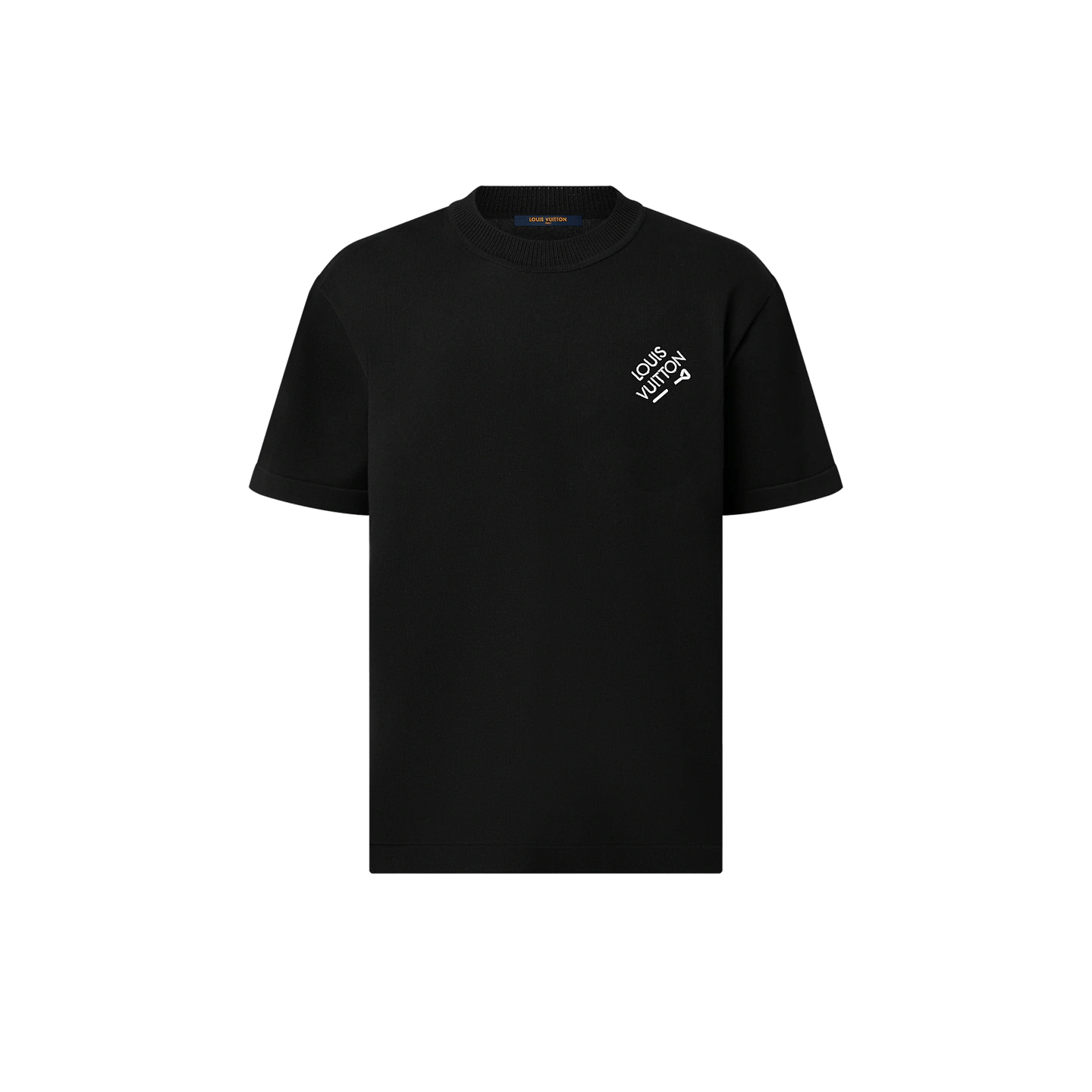 LOUIS VUITTON T SHIRT MONOGRAM BLACK WHITE LOGO LV 1AATXF