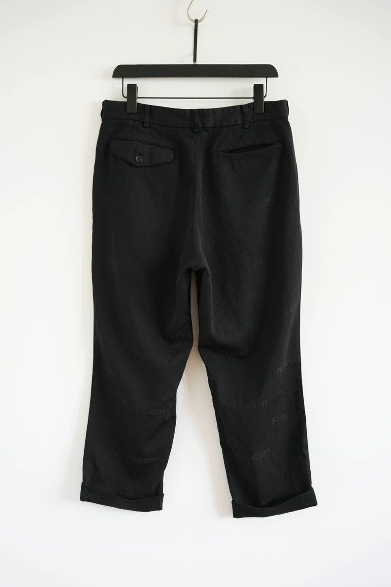 Comme des Garcons Comme Des Garcons size L Free slogan trousers Size US 27 - 2 Thumbnail