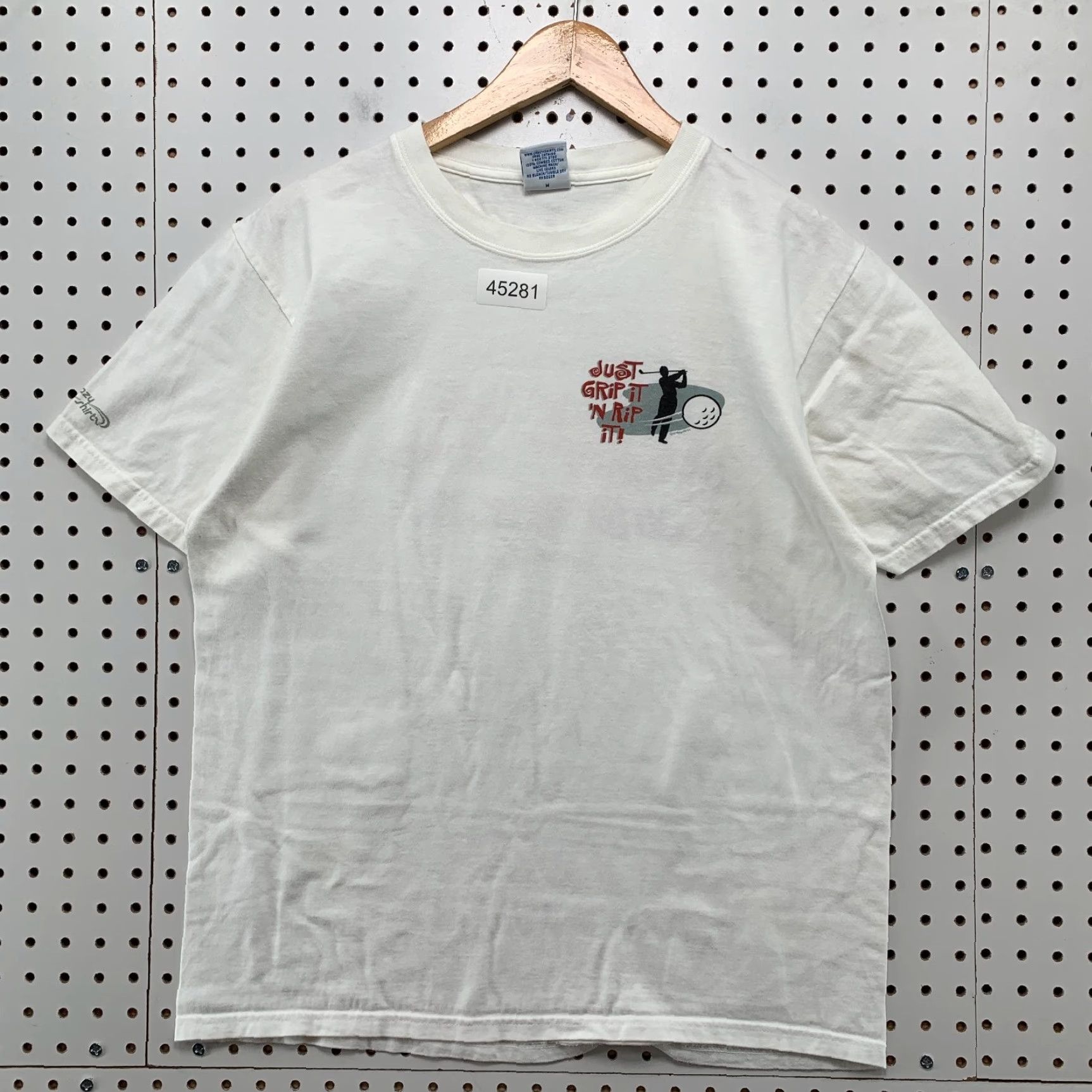 Vintage VINTAGE Crazy Shirts Mens M White Rip It Grip It Hawaii Funny Golf Shirt Size US M / EU 48-50 / 2 - 2 Thumbnail