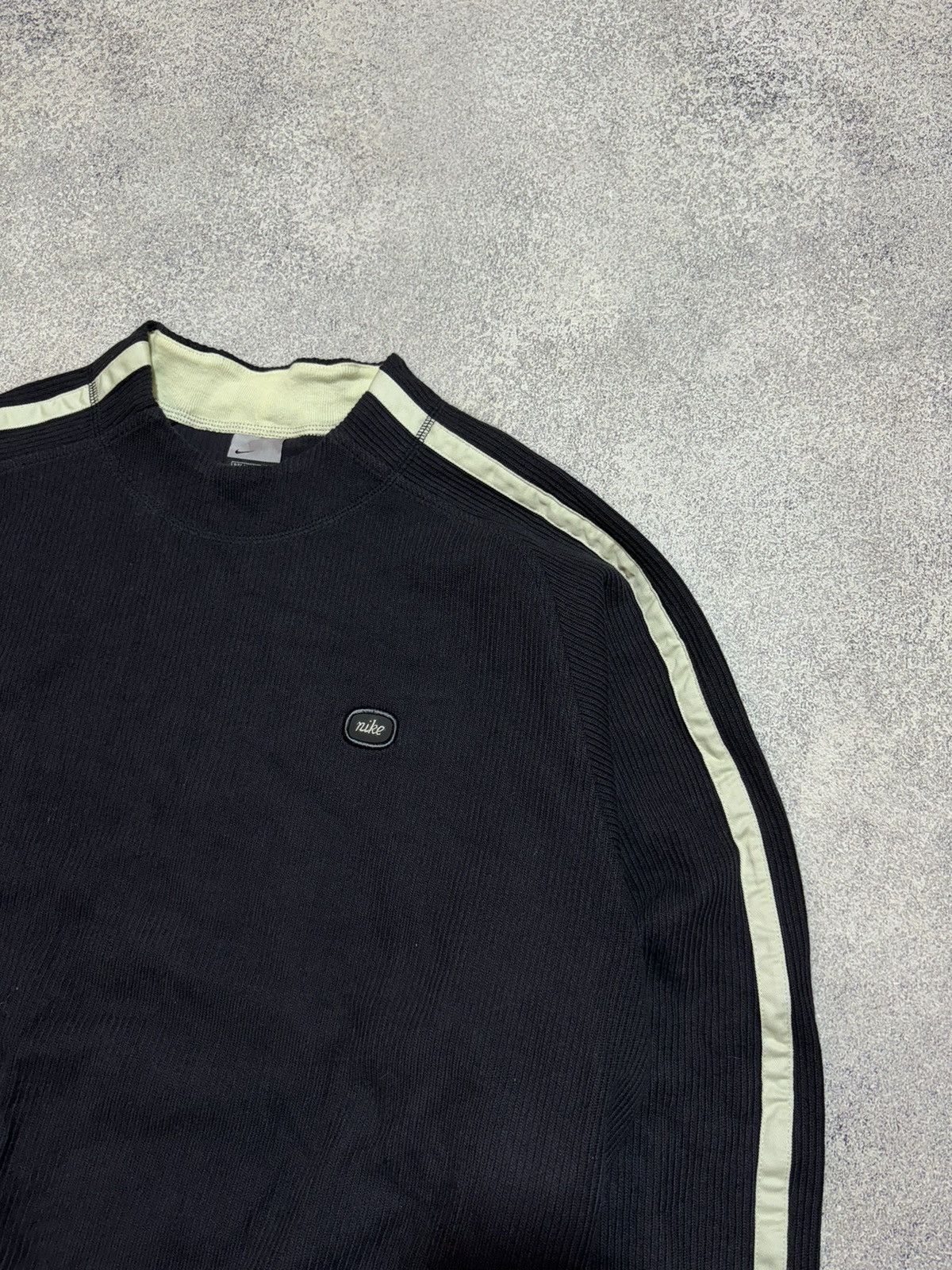 Nike × Vintage Rare Nike Vintage Avant Garde Knit Sweater Small logo Y2K Size US L / EU 52-54 / 3 - 3 Thumbnail