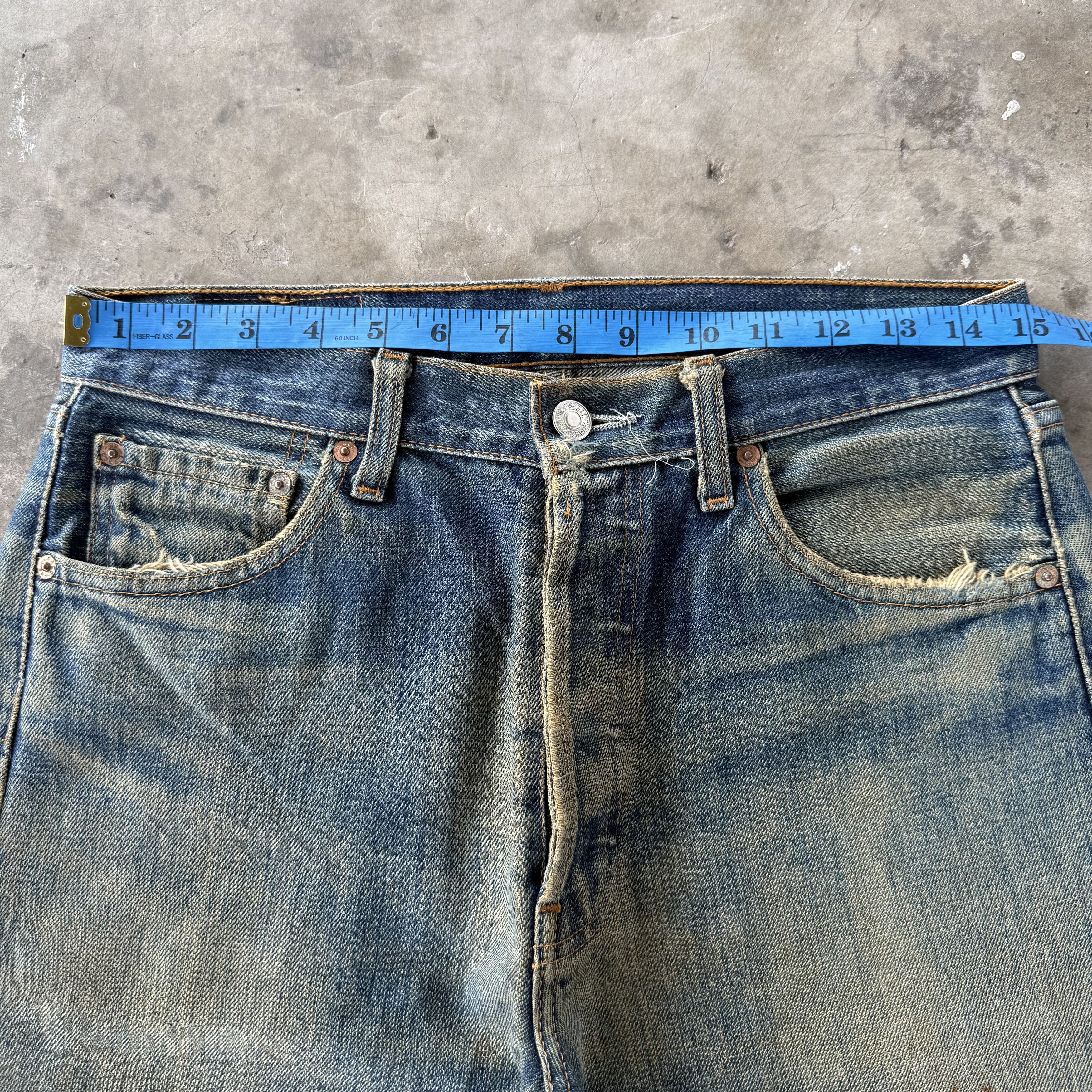 Levi's W30x29 Vintage Levi's 501 Rusty Denim Jean Size US 30 / EU 46 - 8 Thumbnail