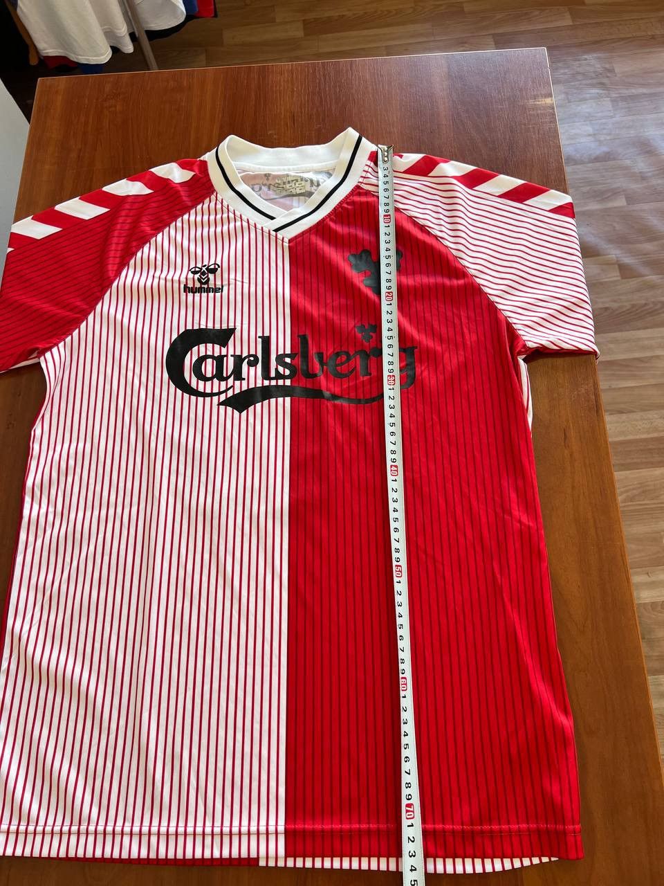 Hummel 1986/87 DENMARK TEAM #10 REMAKE HOME SOCCER JERSEY SHIRT SZL Size US L / EU 52-54 / 3 - 9 Thumbnail