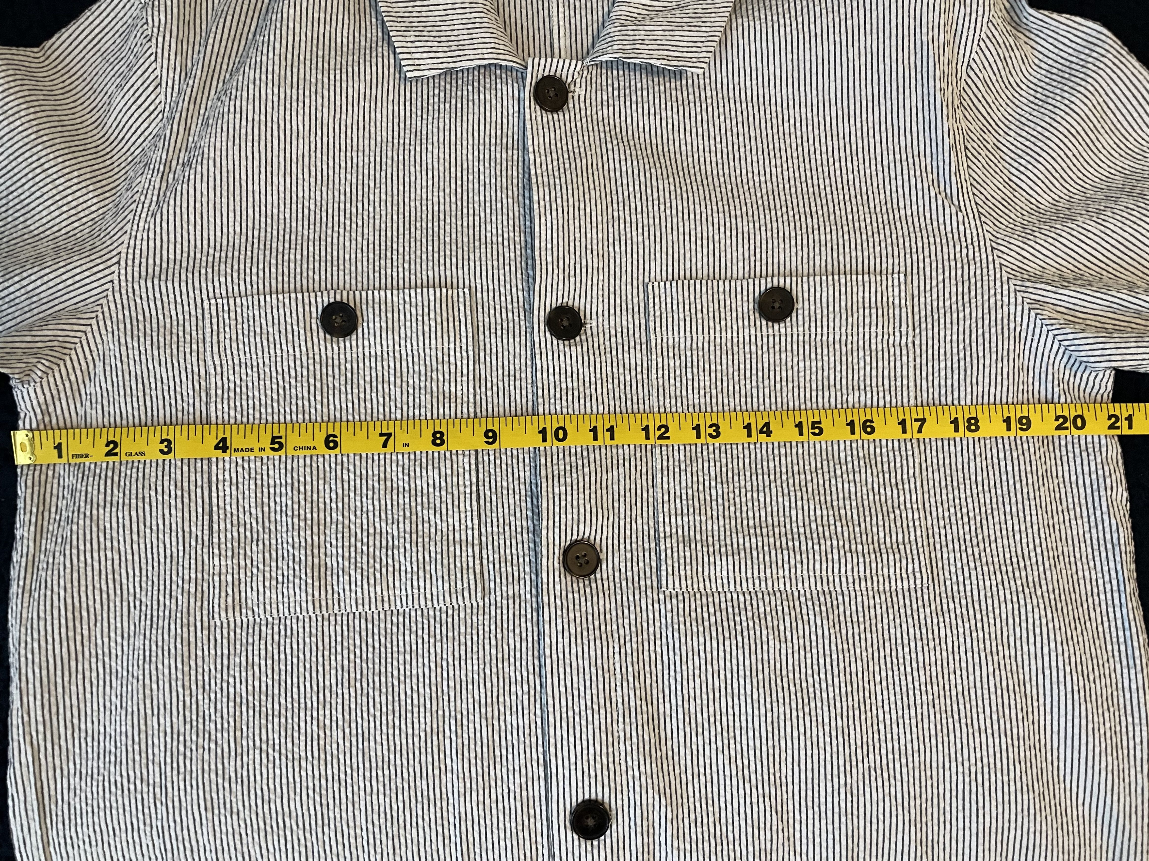 Frank & Oak Seersucker Overshirt Size US S / EU 44-46 / 1 - 8 Thumbnail