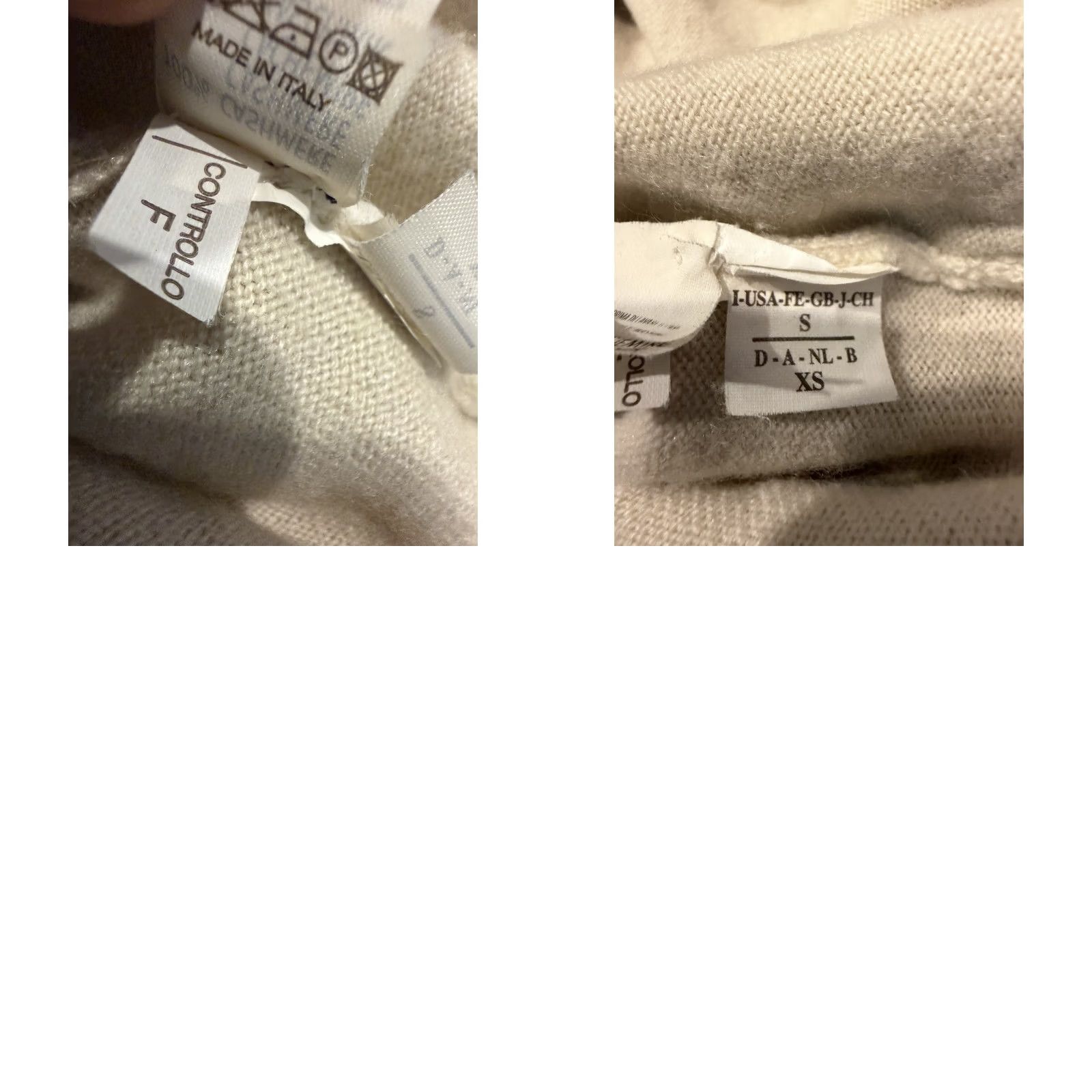 Brunello Cucinelli Brunello Cucinelli 100% Cashmere Short Roll Sleeve Sweater Womens Small Beige Size S / US 4 / IT 40 - 10 Thumbnail