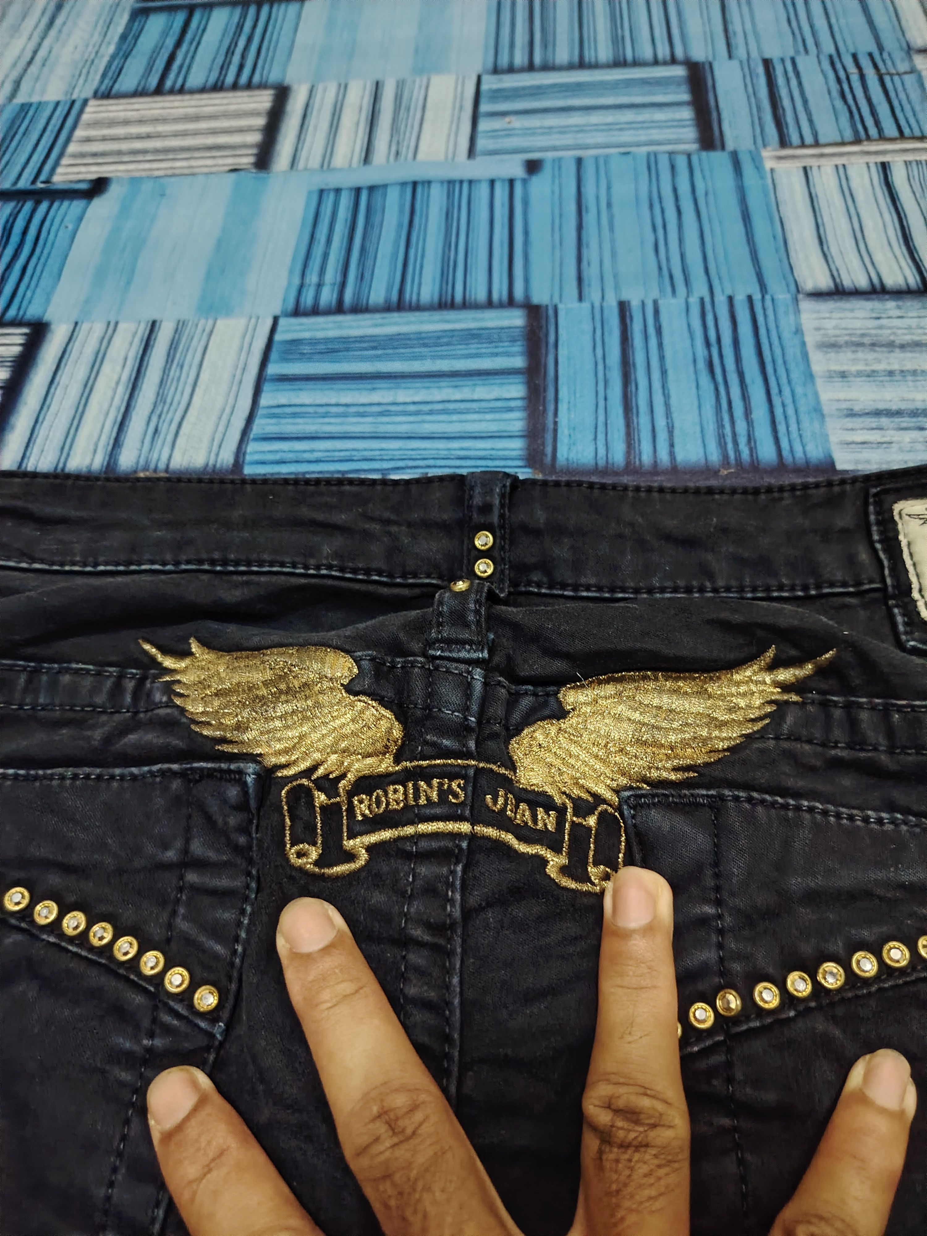 Robins Jeans Robin Jeans Embroidered back Wings Bead Stretch Skinny Pants Size US 30 / EU 46 - 15 Thumbnail