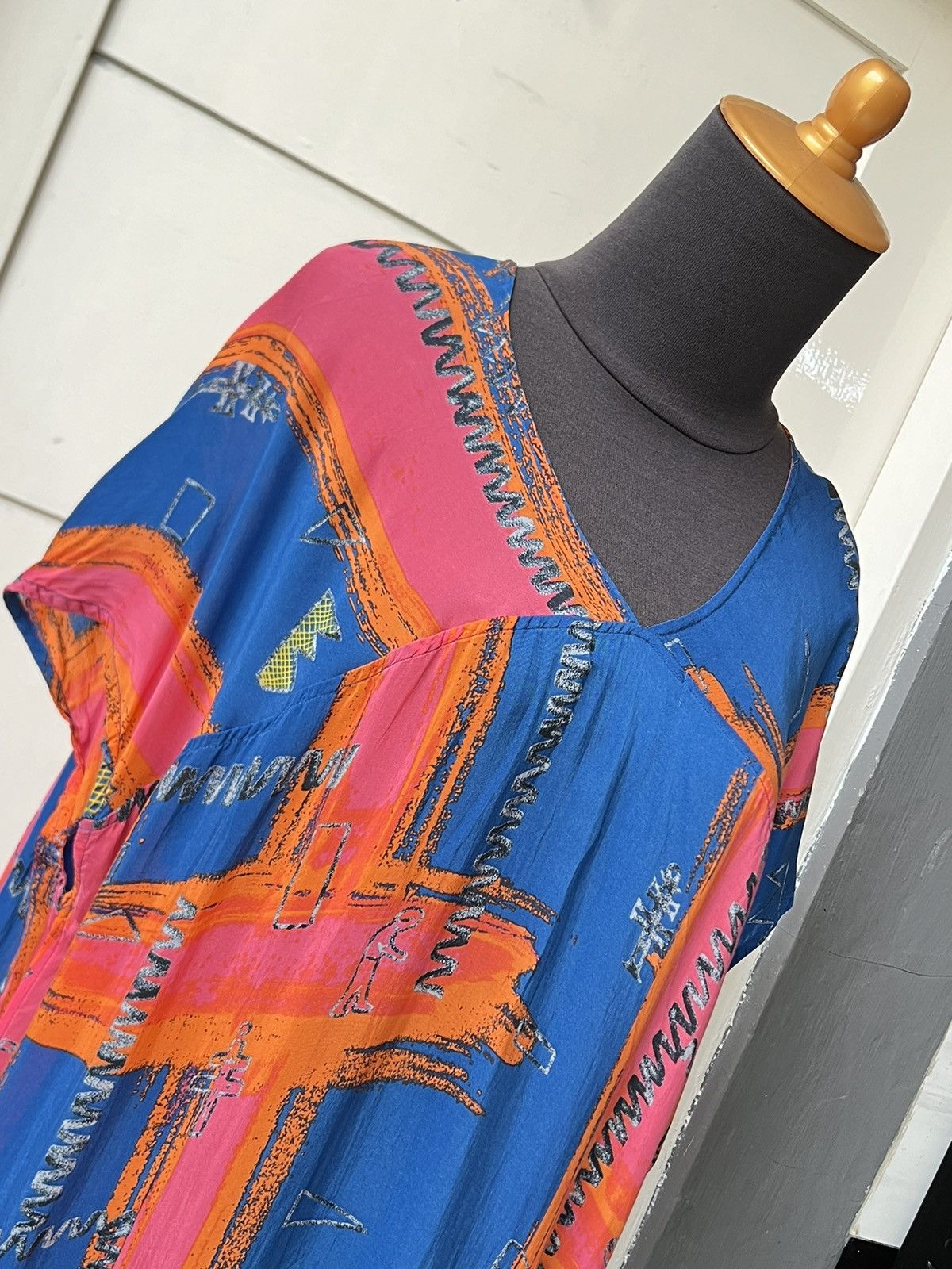 Zucca ZUCCA Motive Midi Dress Size XL / US 12-14 / IT 48-50 - 18 Thumbnail