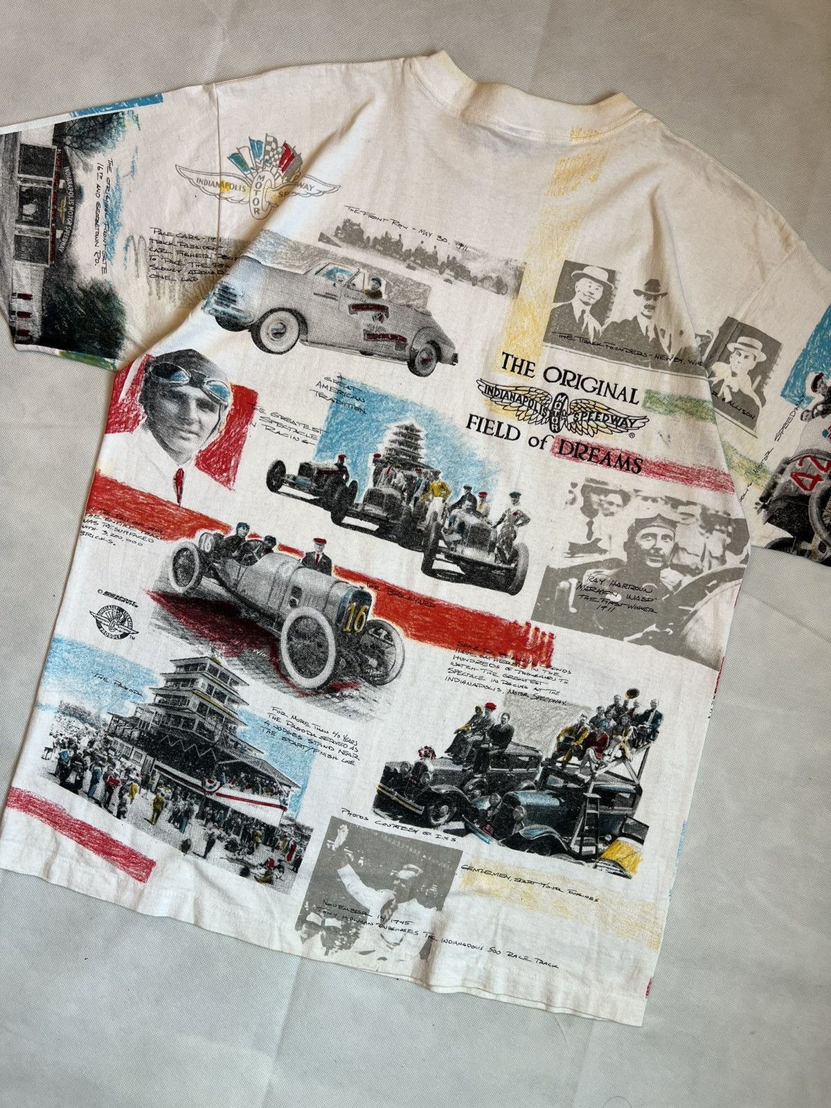 Vintage 90's AOP Indiana Police Motor Speedway Field Of Dreams Size US XL / EU 56 / 4 - 10 Thumbnail