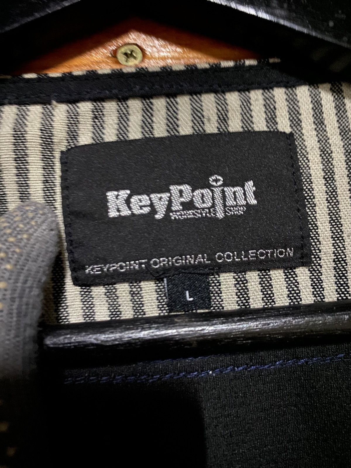 Japanese Brand KeyPoint Original Collection Workwear Vest Japanese Striped Size US L / EU 52-54 / 3 - 6 Thumbnail