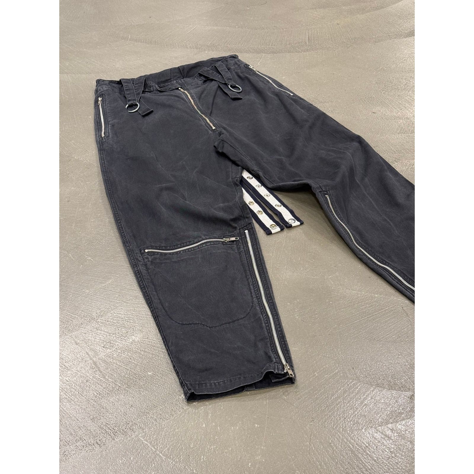 Giorgio Armani 1990s Armani suspenders braces zipper pants Size US 32 / EU 48 - 7 Thumbnail