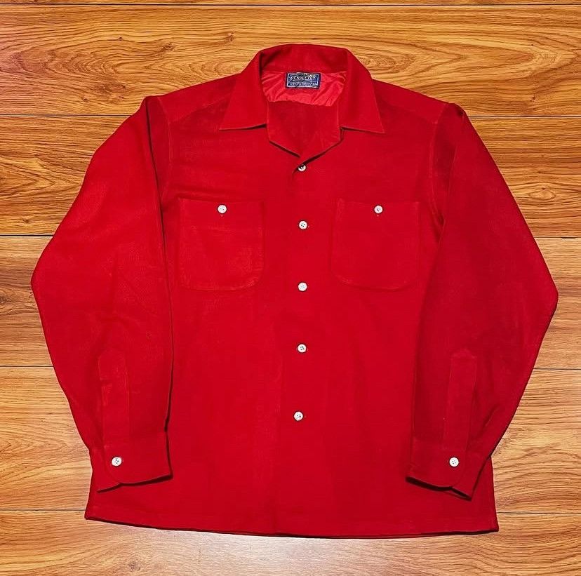 Pendleton Vintage 60s Pendleton Red Wool Flannel Size US M / EU 48-50 / 2 - 1 Thumbnail