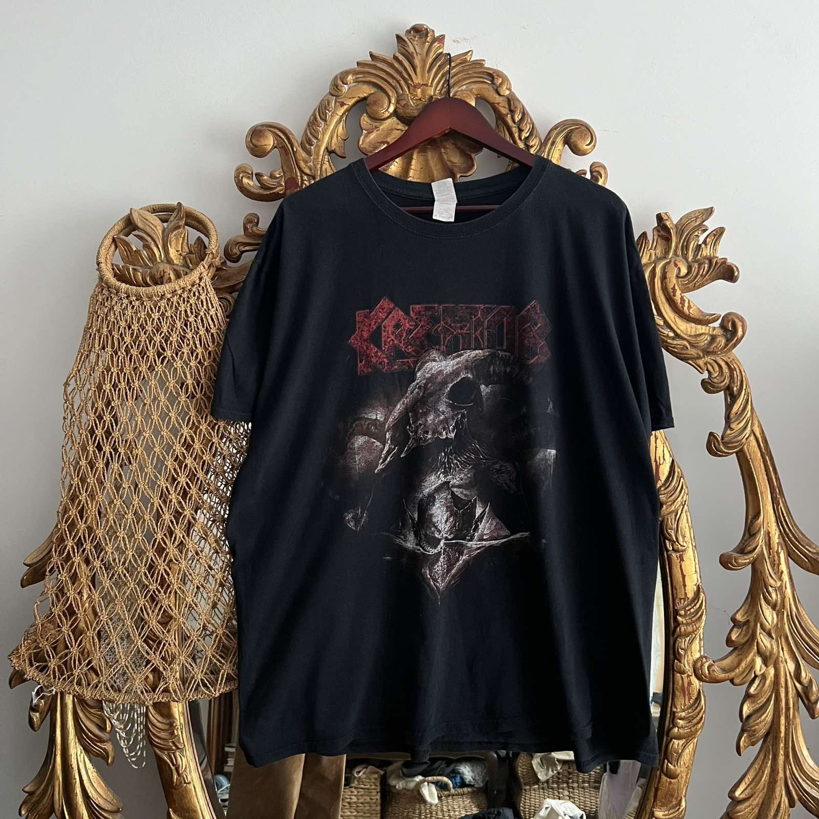 Band Tees Kreator Tour T Shirt 1990s Vintage Black Sz XXL Size US XXL / EU 58 / 5 - 1 Thumbnail