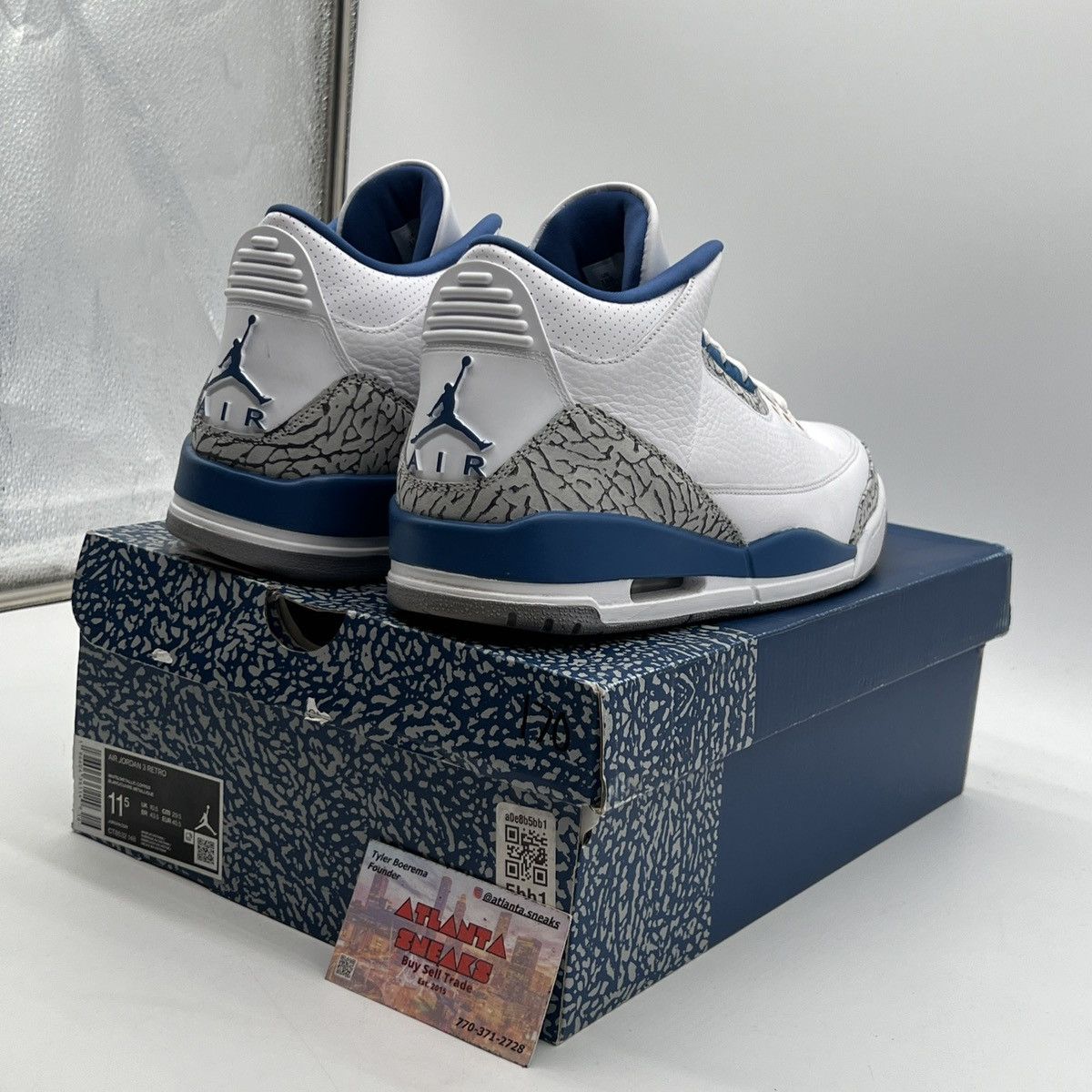 Jordan Brand Air Jordan 3 Washington Wizards Size US 11.5 / EU 44-45 - 5 Thumbnail