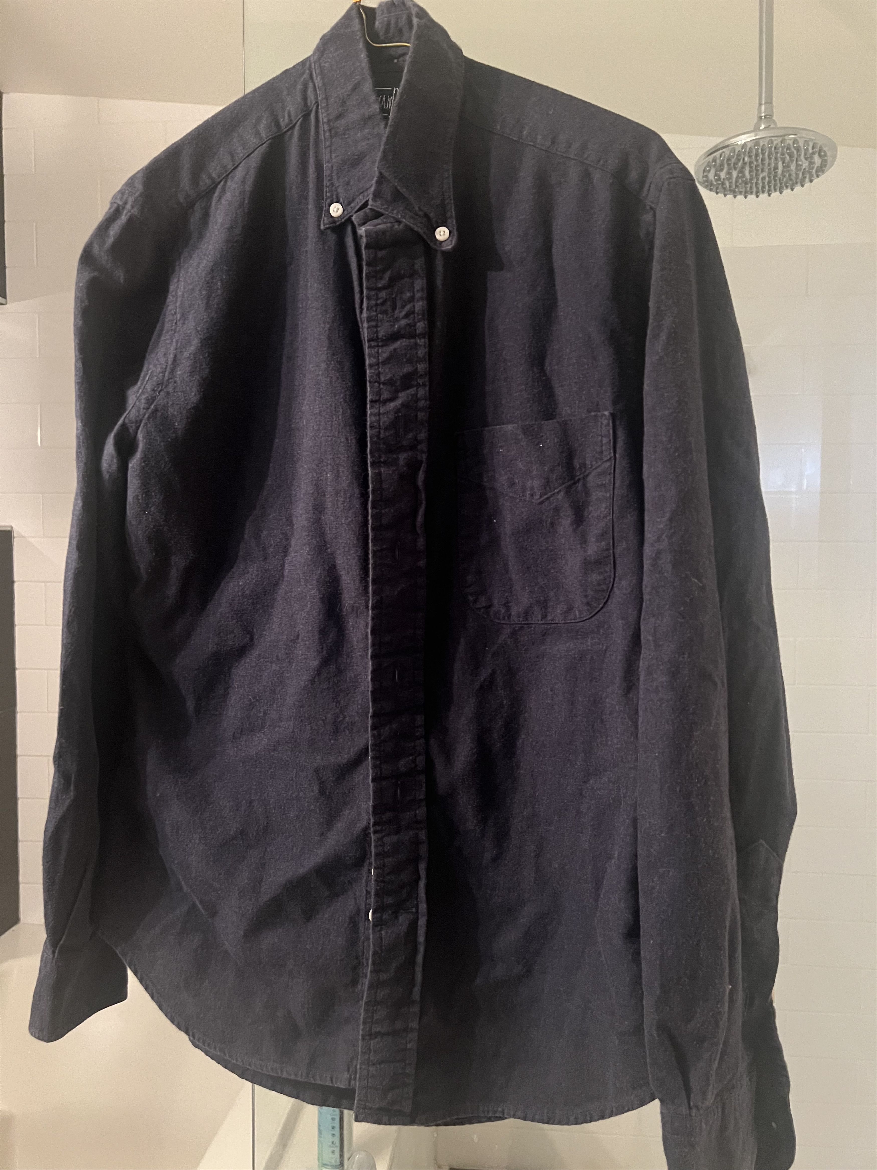 Gitman Bros. Vintage Navy button down shirt Size US S / EU 44-46 / 1 - 1 Thumbnail
