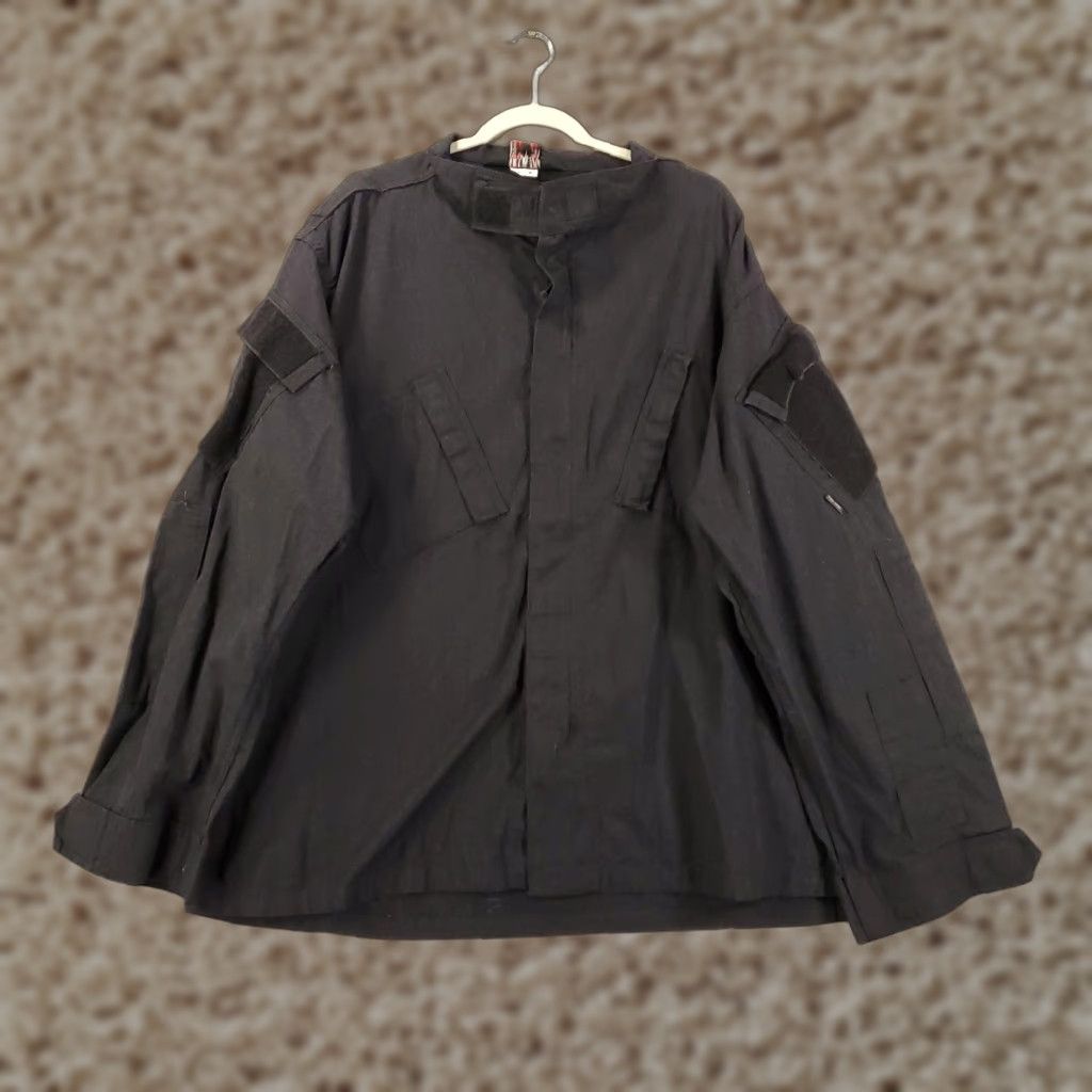 Vintage VINTAGE Tu Spec Tactical Jacket Mens 2XL Black Long Sleeve Zip Hook And Loop Pockets Size US XXL / EU 58 / 5 - 1 Thumbnail