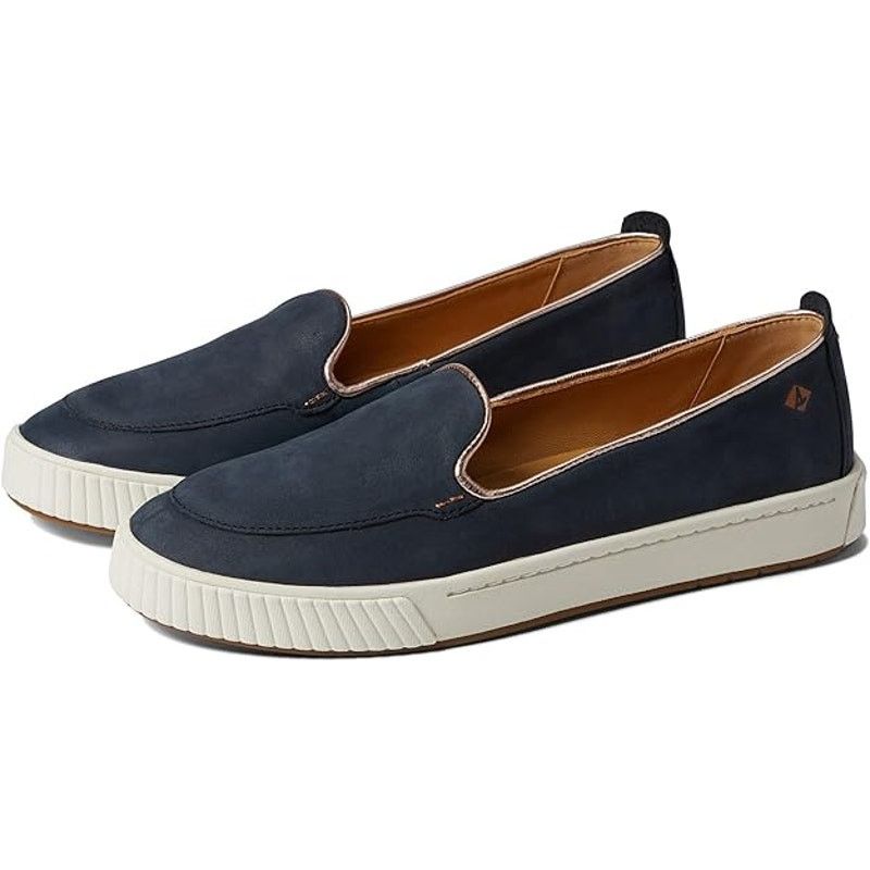 Sperry Black Leather Anchor Plushwave Gold Cup Slip-On Casual Shoes Size US 8 / IT 38 - 2 Thumbnail