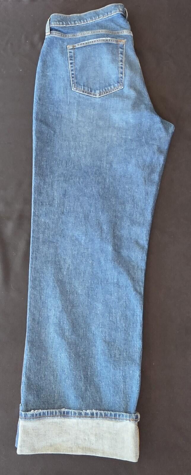 Abercrombie & Fitch Abercrombie & Fitch The Baggy Low Rise Curve Jeans Size 33 Size 33" - 7 Thumbnail