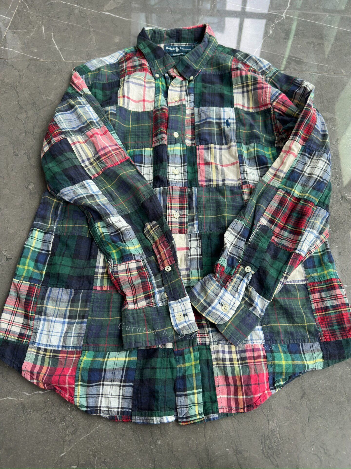 Ralph Lauren Ralph Lauren Patchwork Plaid Shirt Size US M / EU 48-50 / 2 - 1 Thumbnail