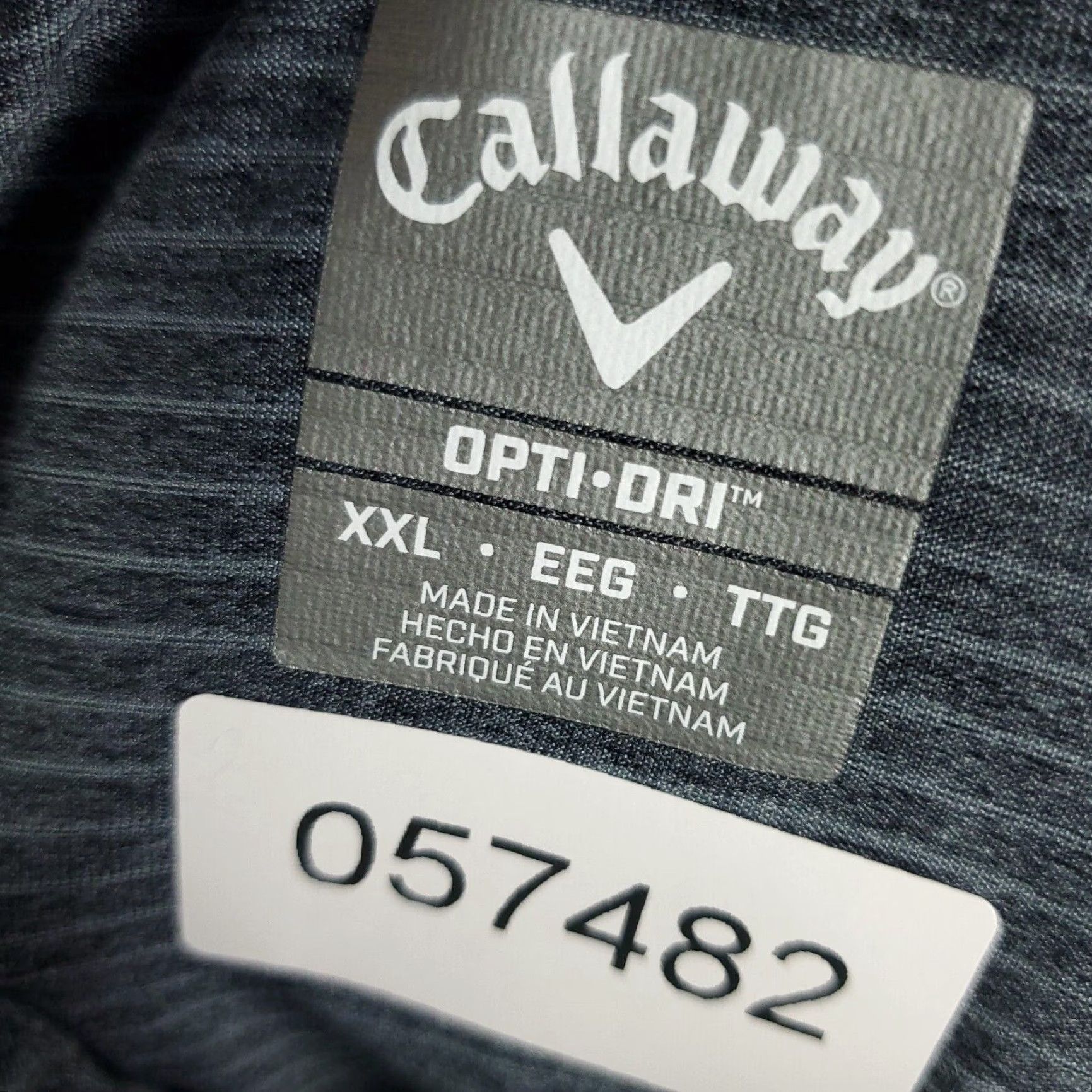 Callaway Callaway Polo Shirt Mens 2XL Gray Striped Opti Dri Fit Golf Short Sleeve Shirt Size US XXL / EU 58 / 5 - 7 Thumbnail
