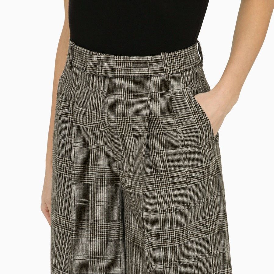 Gucci o1d2blof0824 Wool Cropped Trousers in Grey Size 27" / US 4 / IT 40 - 5 Thumbnail