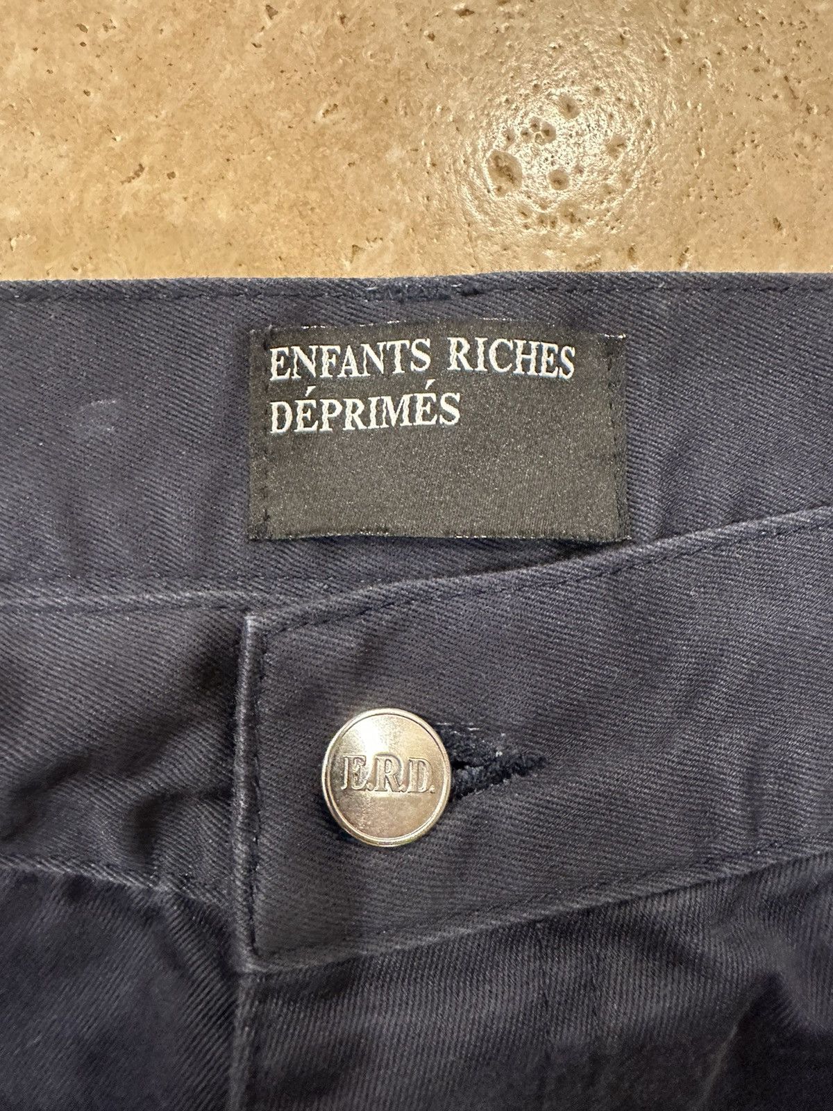 Enfants Riches Deprimes Enfants Riches Deprimes Navy Chino Henri Patch Work Pants Size US 34 / EU 50 - 6 Thumbnail