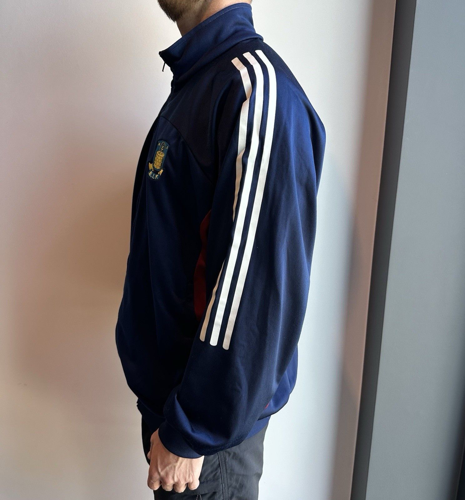 Adidas Vintage Brondby IF Brøndby Training Jacket Soccer Adidas Size US M / EU 48-50 / 2 - 4 Thumbnail