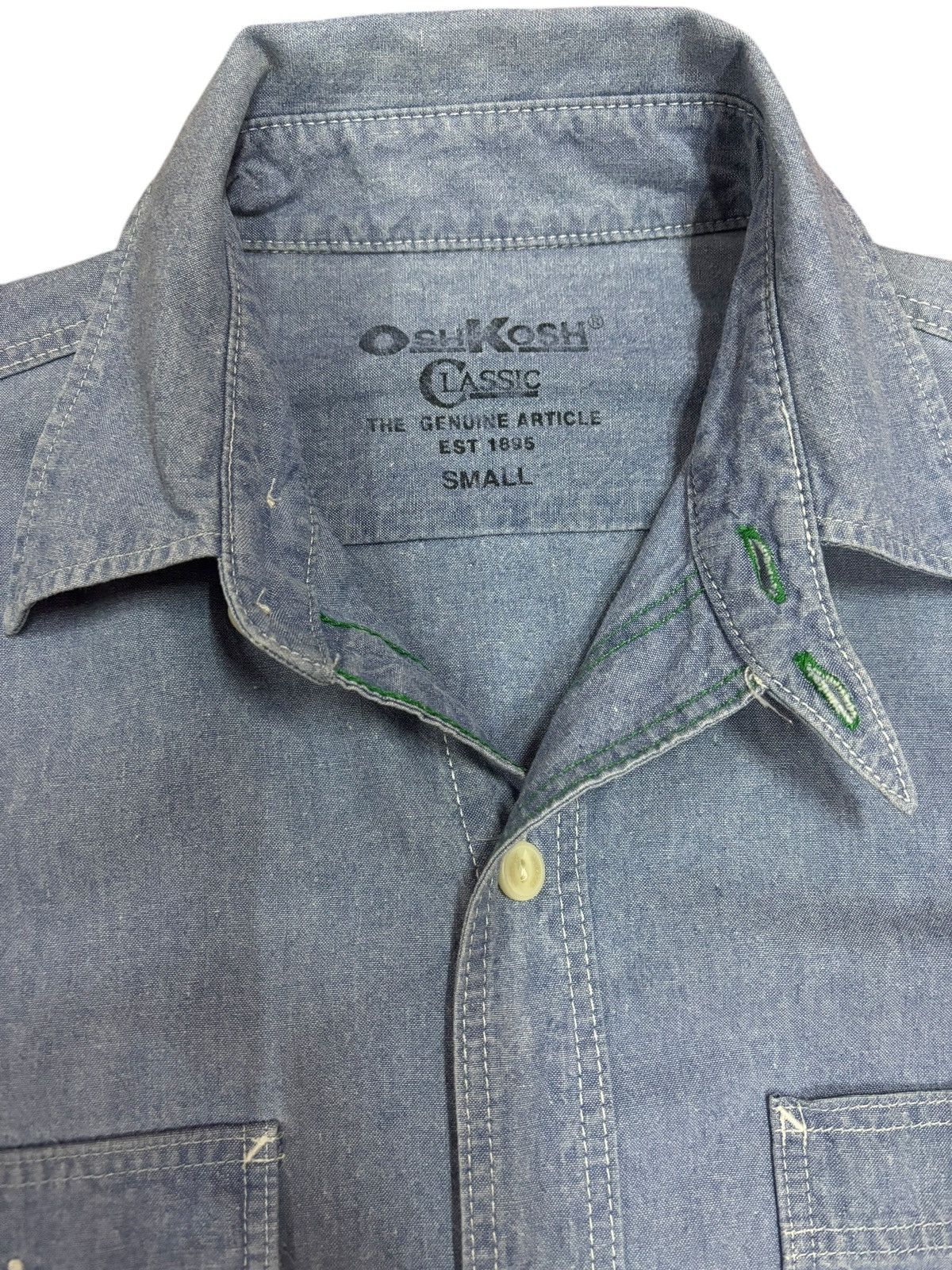 Oshkosh Vintage Oshkosh Faded Button Up Denim Size US S / EU 44-46 / 1 - 9 Thumbnail