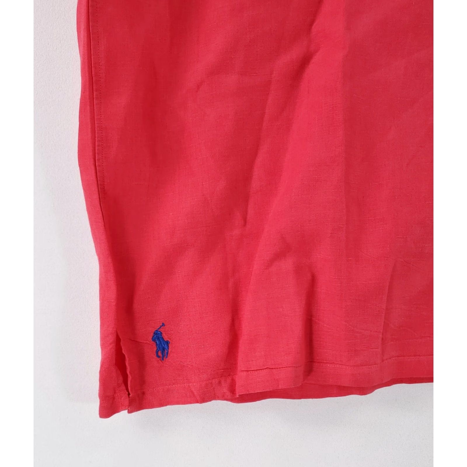 Polo Ralph Lauren Polo Ralph Lauren Silk Linen Blend Button Up Shirt Pink Short Sleeve 2XL Mens T, Big & Tall, 2XL, Pink, Short Sleeve, Shirt, Mens Size US XXL / EU 58 / 5 - 2 Thumbnail