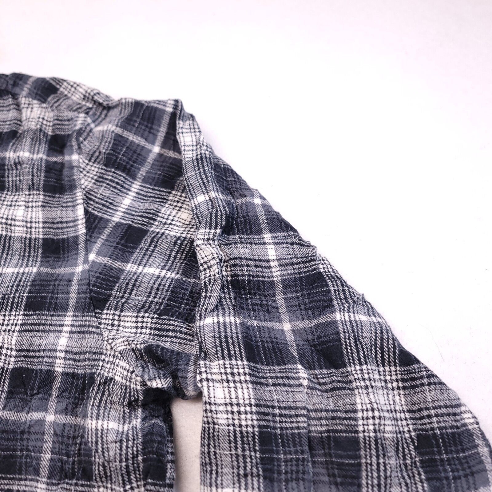 John Bartlett John Bartlett Tartan Flannel Shirt Mens Size XL Gray White Size US XL / EU 56 / 4 - 5 Thumbnail
